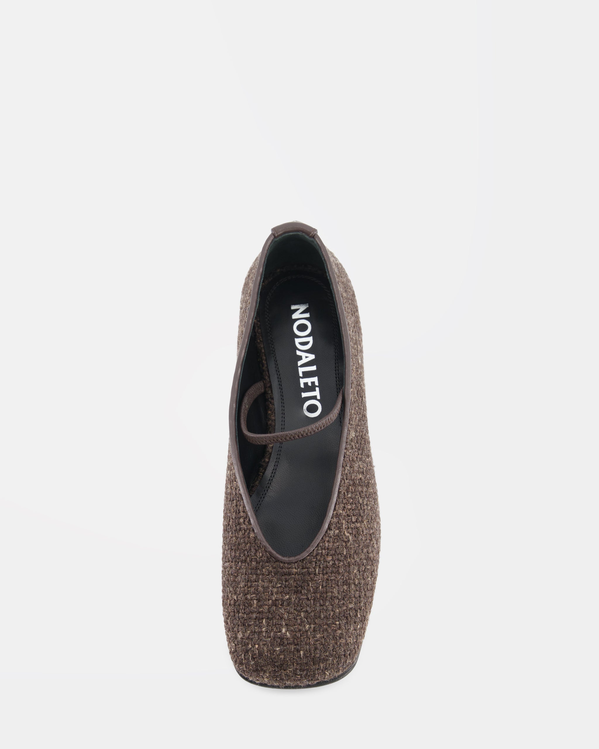 Nodaleto Nodstalgia Cindy 5 Ballerina Braun Tweed 5mm