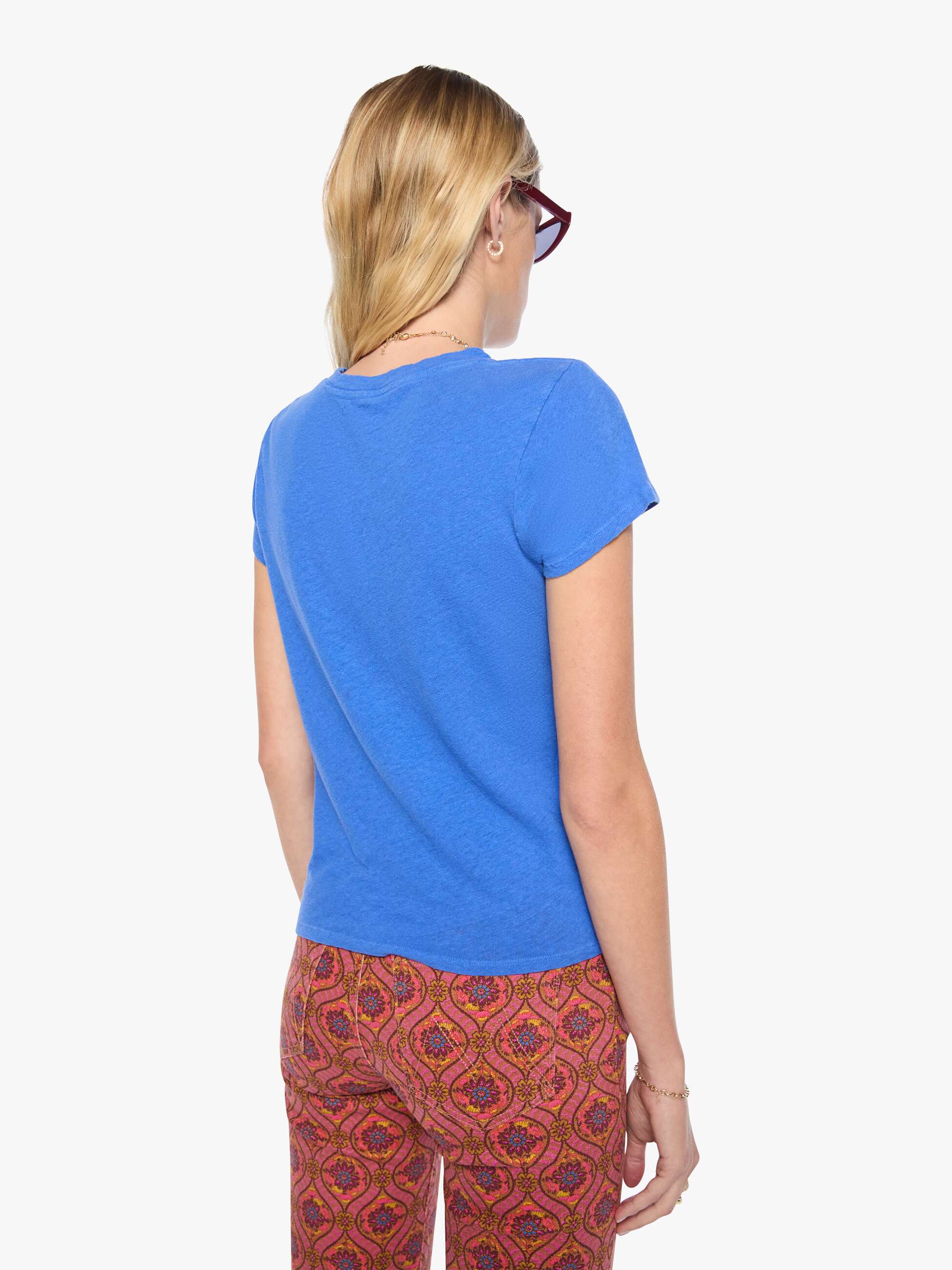 Mother The Lil Sinful T-Shirt Squiggle MOTHER Blau