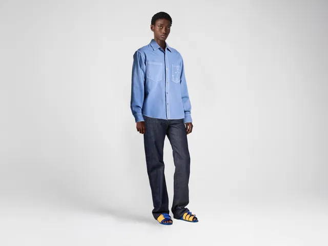 J.W.Anderson Shirts Oversized Hemd Damen French Blue