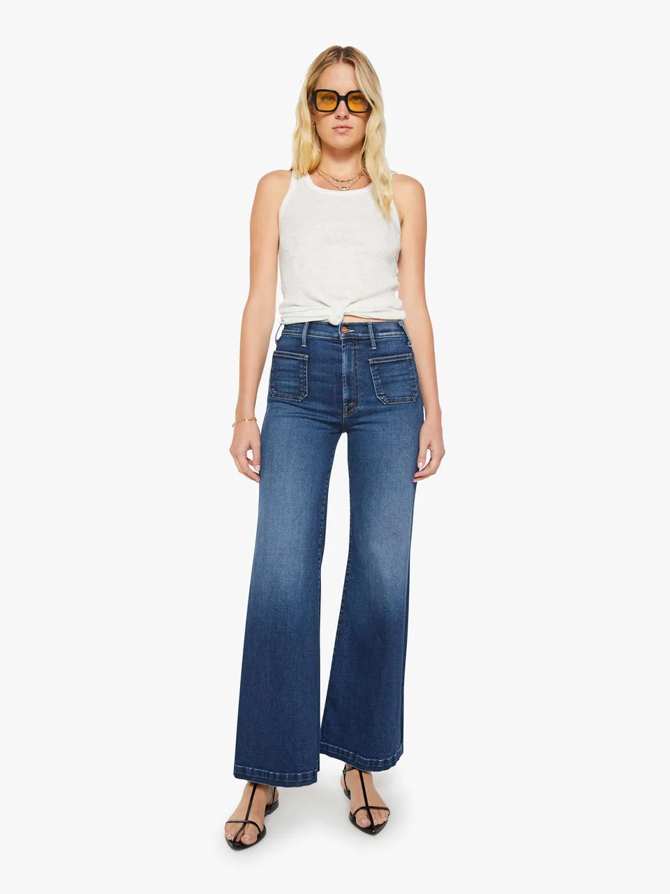 Mother The Hustler Roller Jeans Taking Chances High-Rise