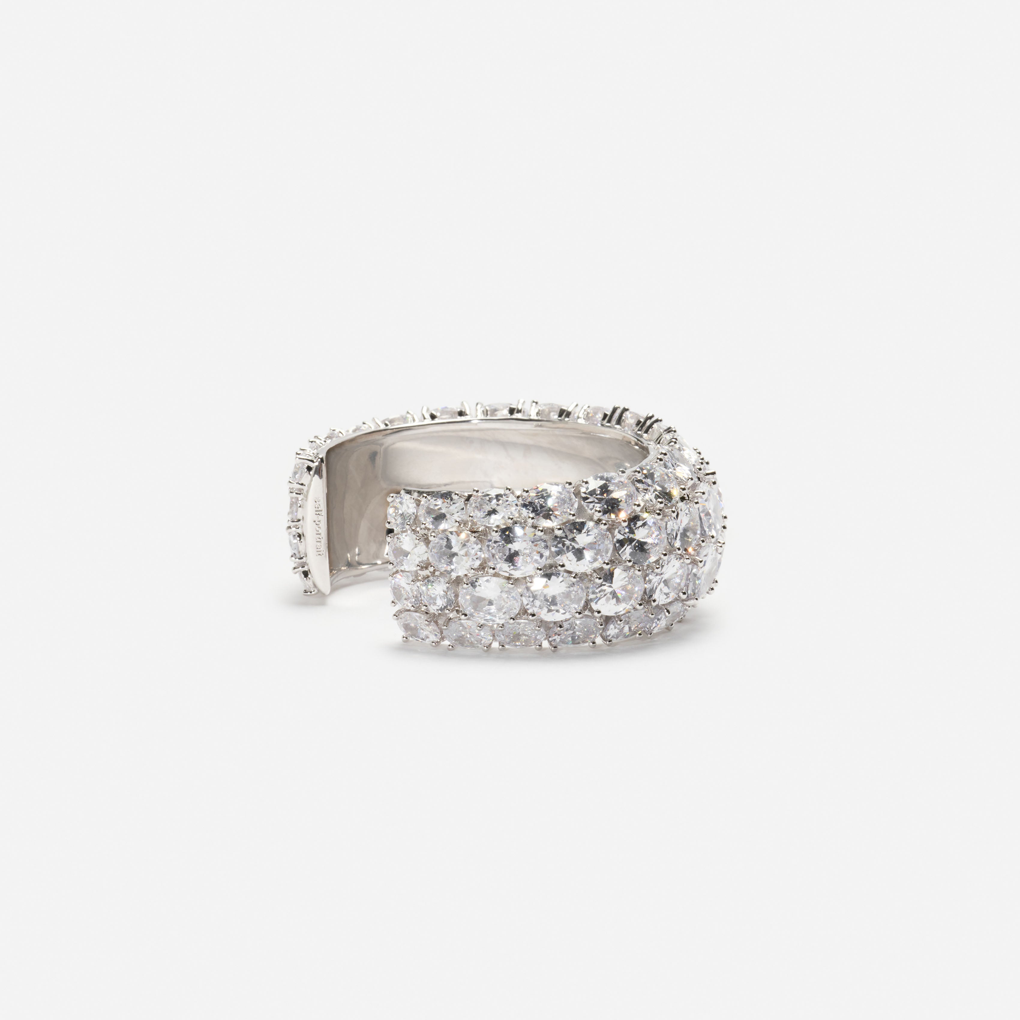 Self Portrait Silver Multi Crystal Bracelet Silber Armband