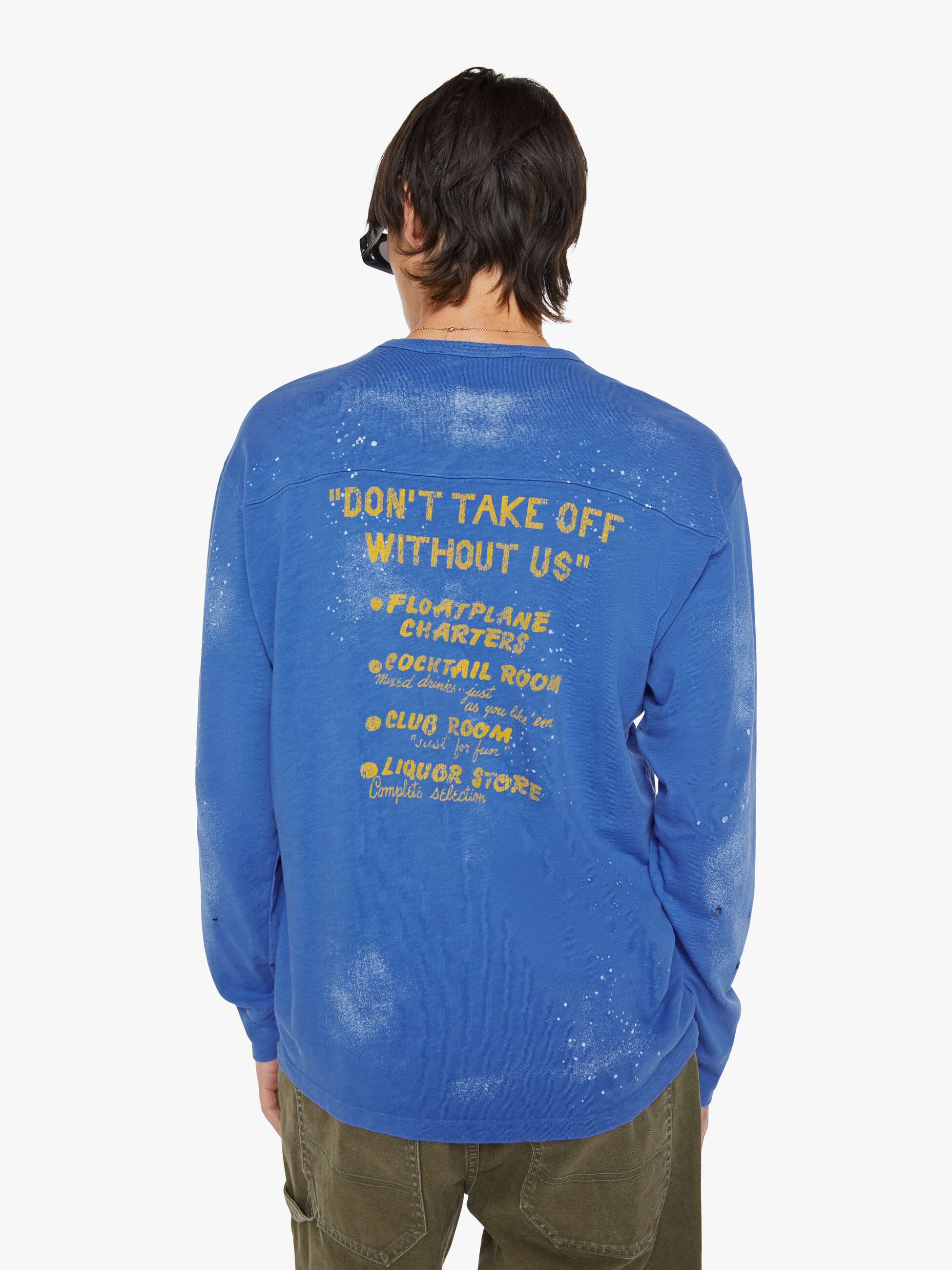 Mother Player T-Shirt Blau Float Inn & Tavern Langarm