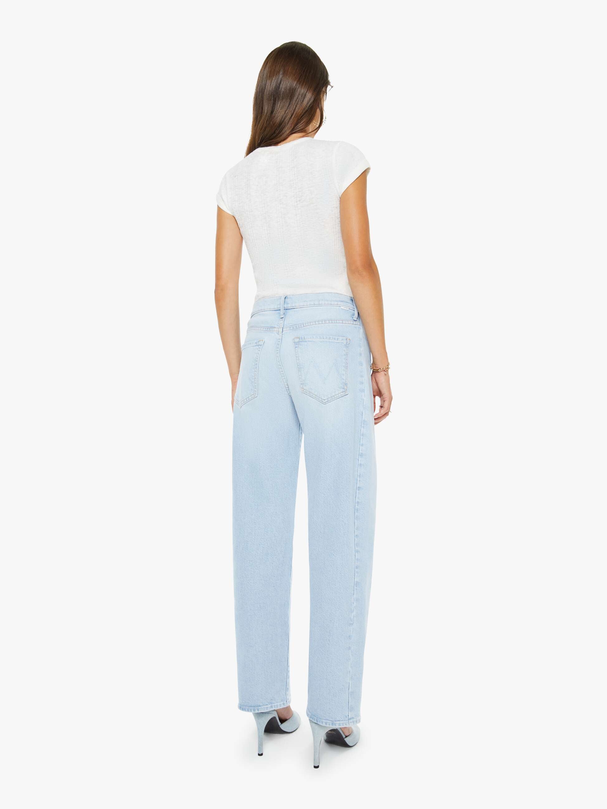 Mother The Mid Rise Half-Pipe Hover Jeans Instant Replay 29