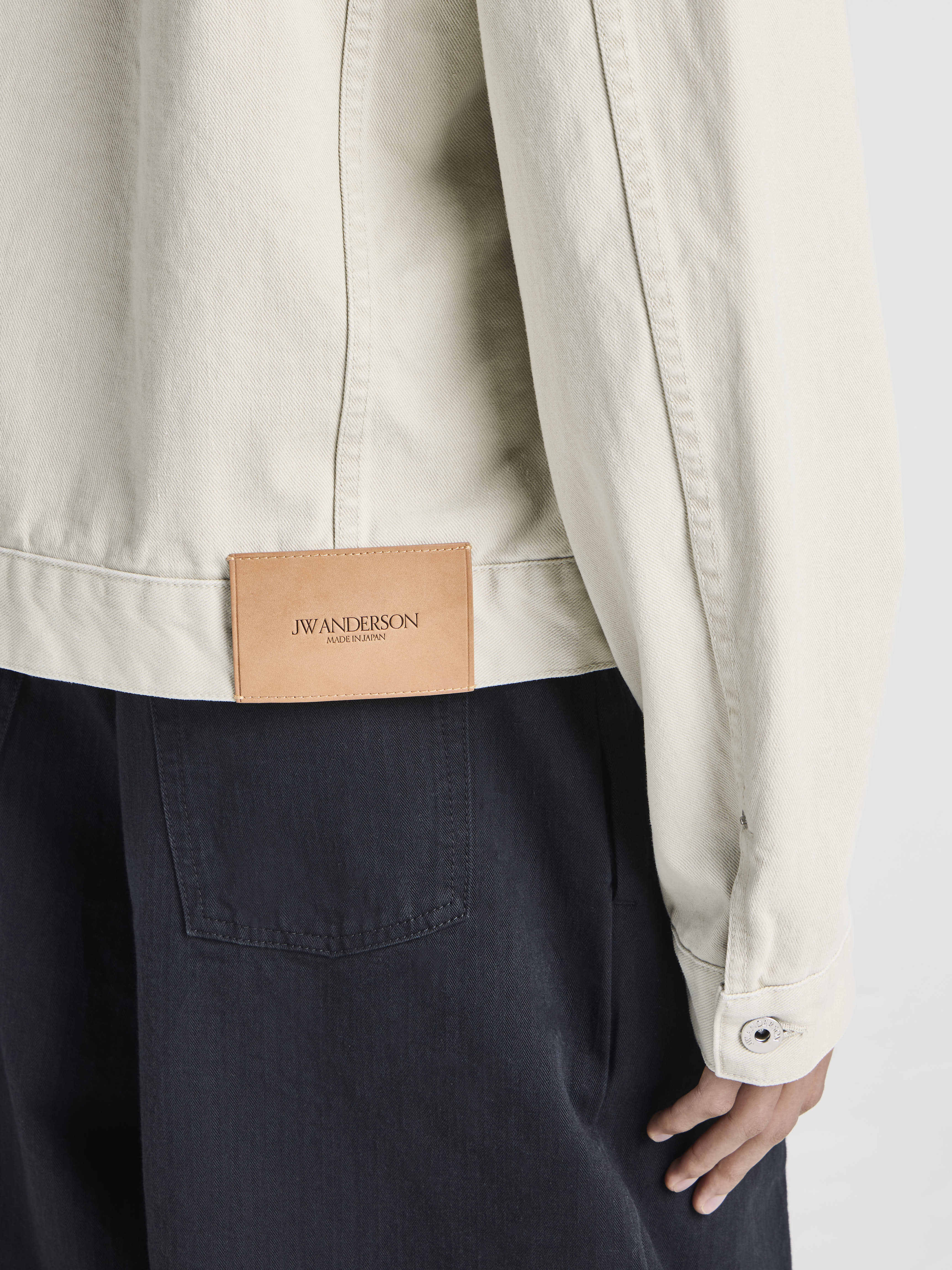 J.W.Anderson Corduroy Collar Jeansjacke Ecru