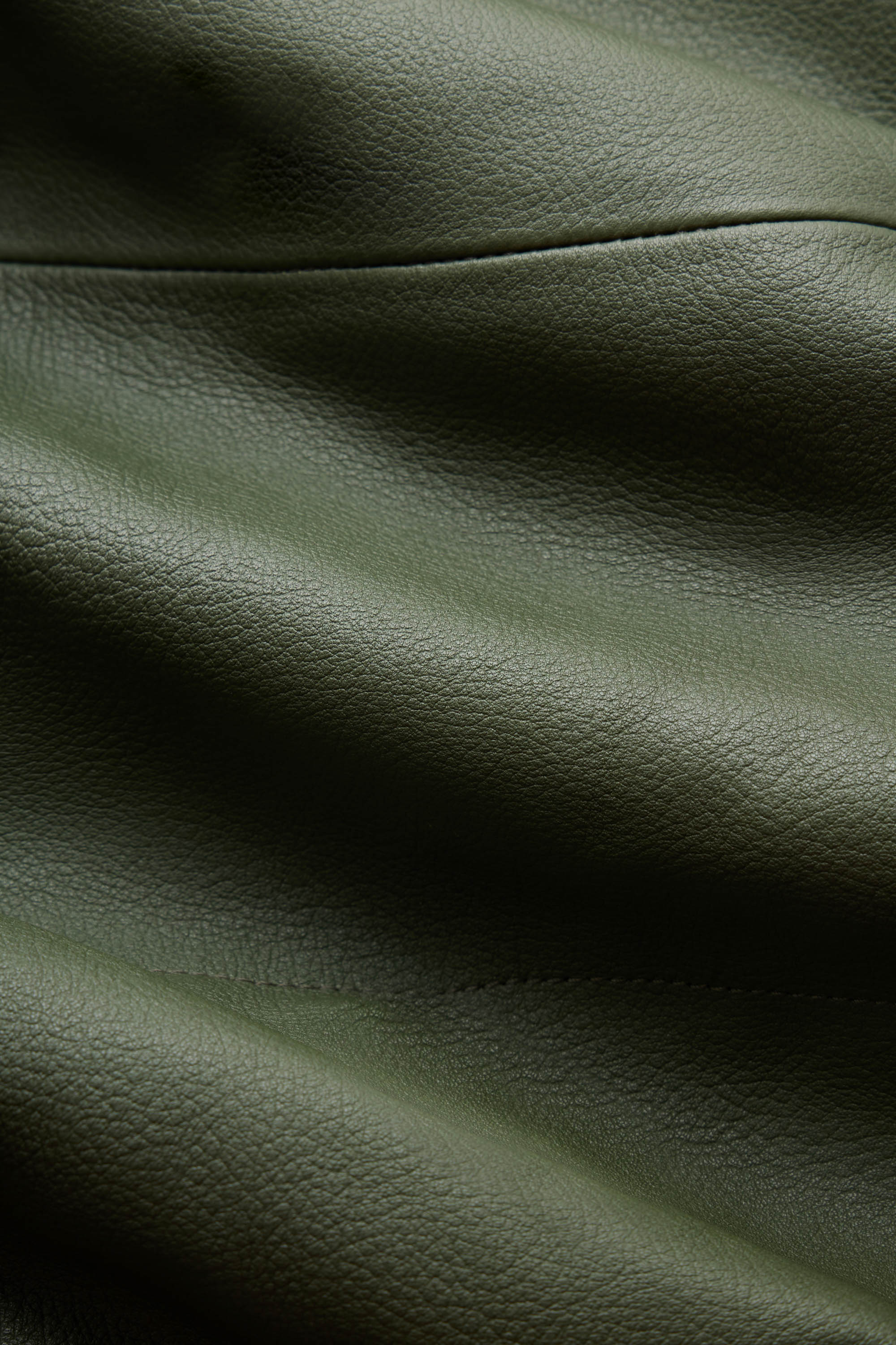 Drôle De Monsieur Le Blouson Cuir Lederjacke khaki gesteppt