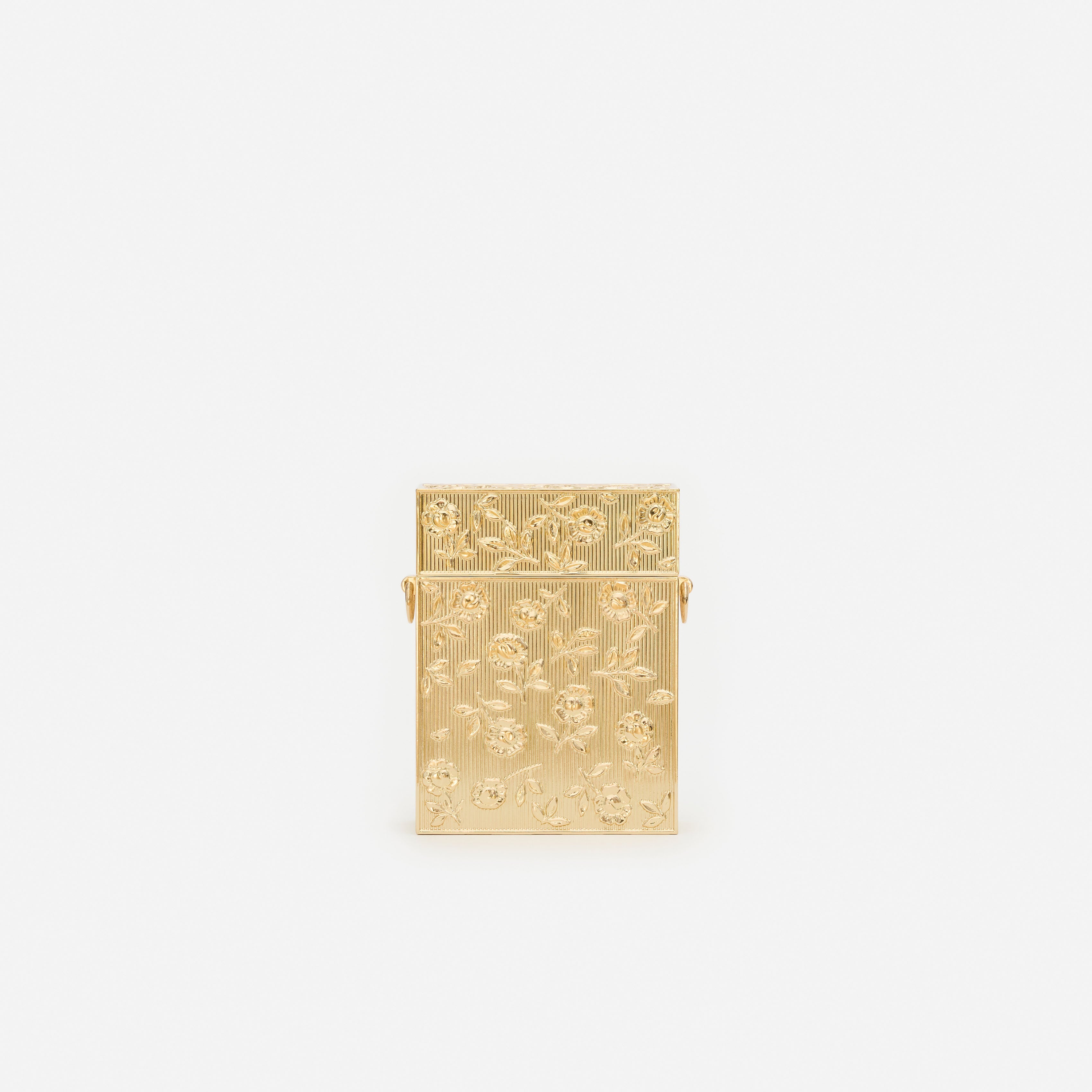 Self Portrait Micro Bag Metall gold floral One Size