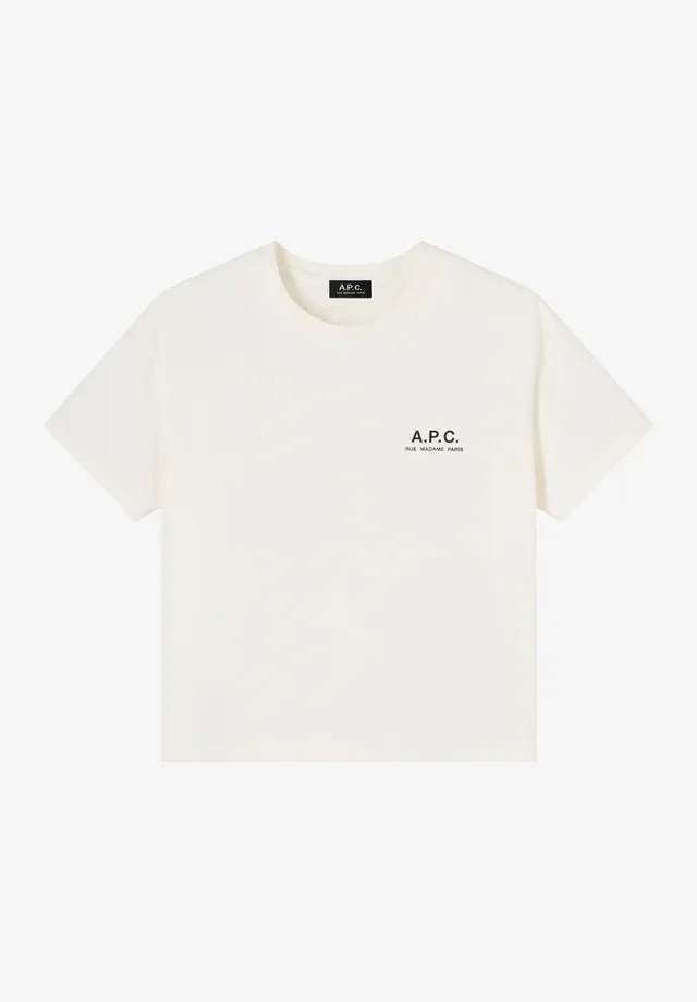 A.P.C. Rue Madame T-Shirt cremeweiß Bio-Baumwolle