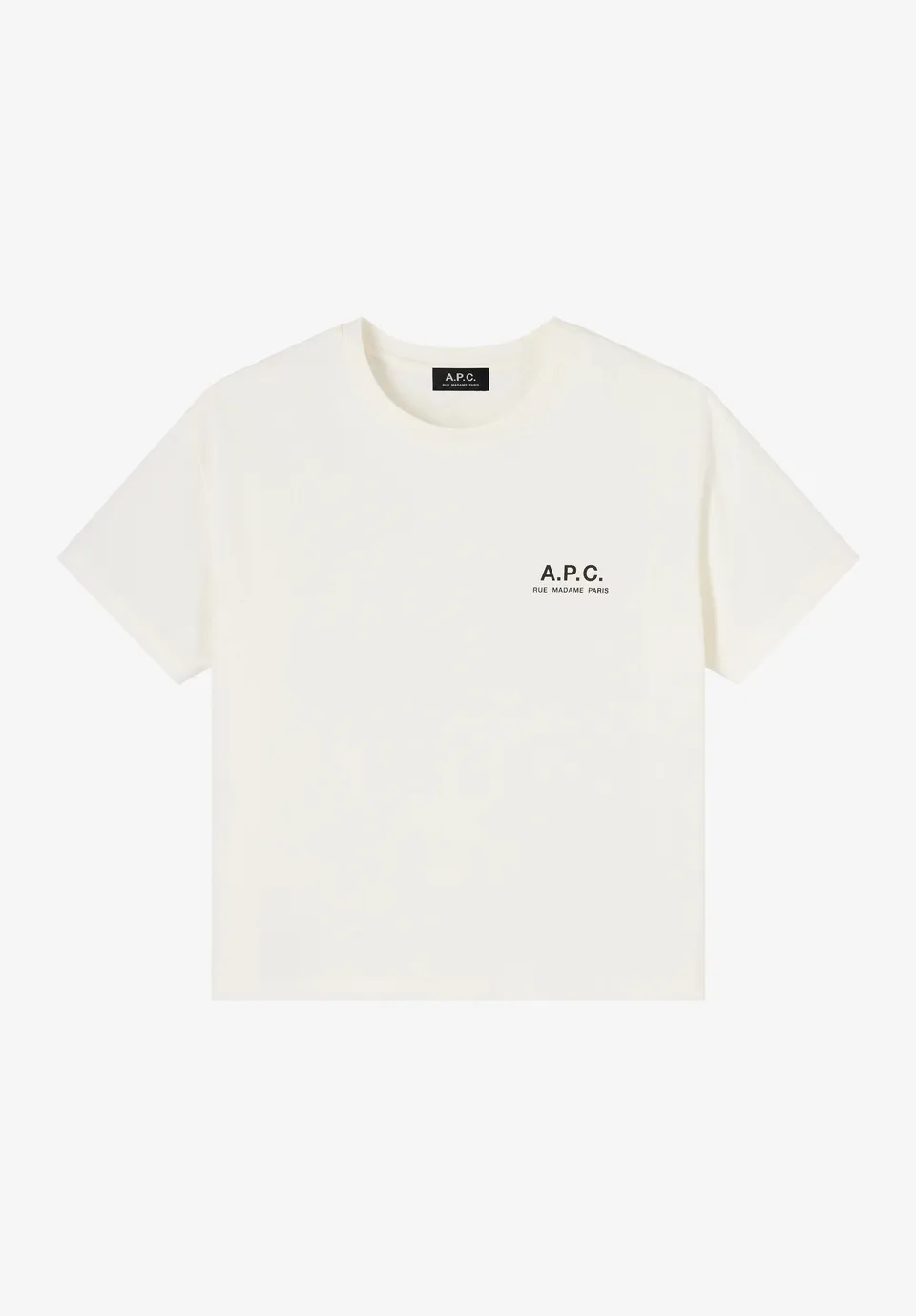 A.P.C. Rue Madame T-Shirt cremeweiß Bio-Baumwolle