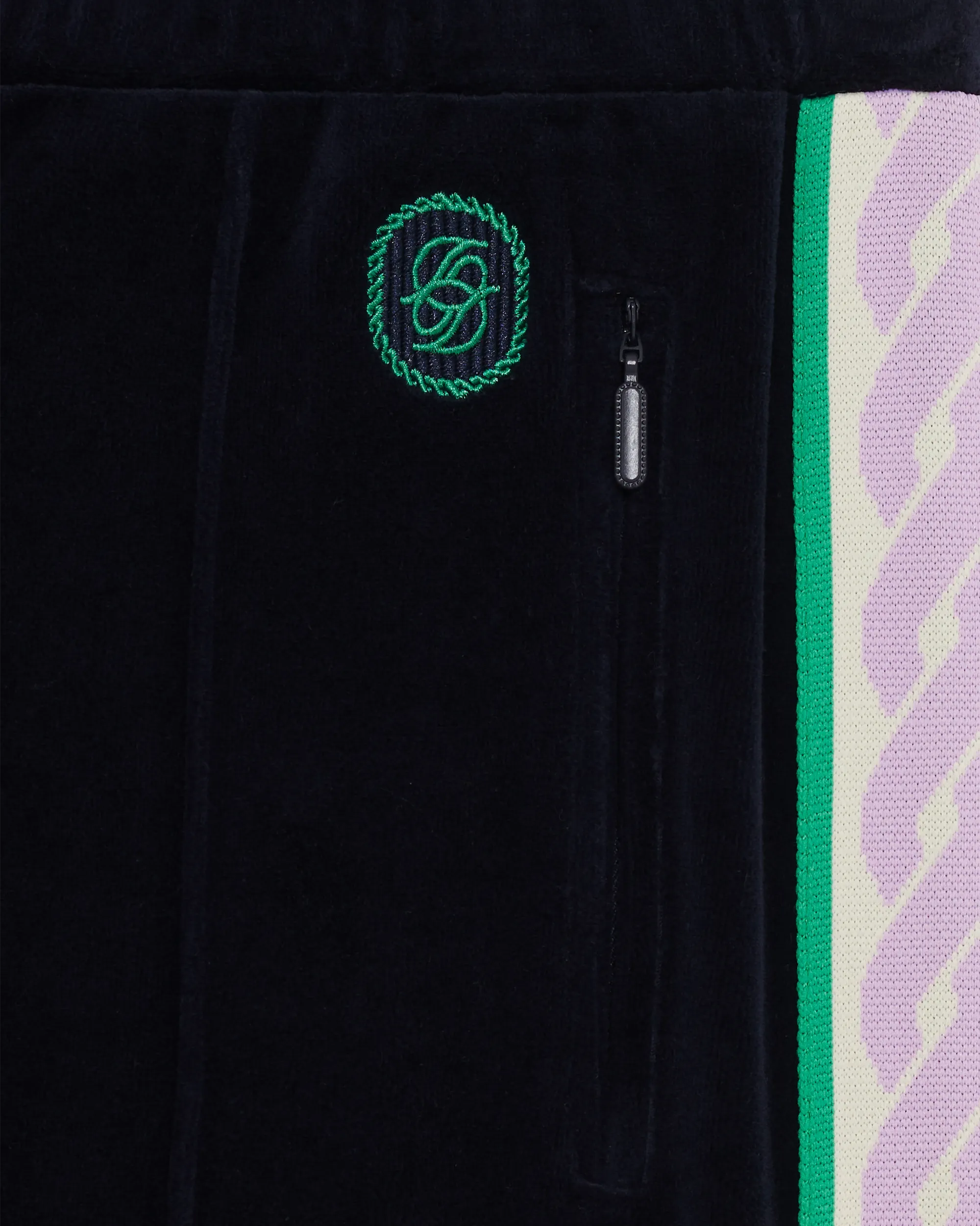 Drôle De Monsieur Tracksuits Velvet Trainingshose Navy Baumwolle
