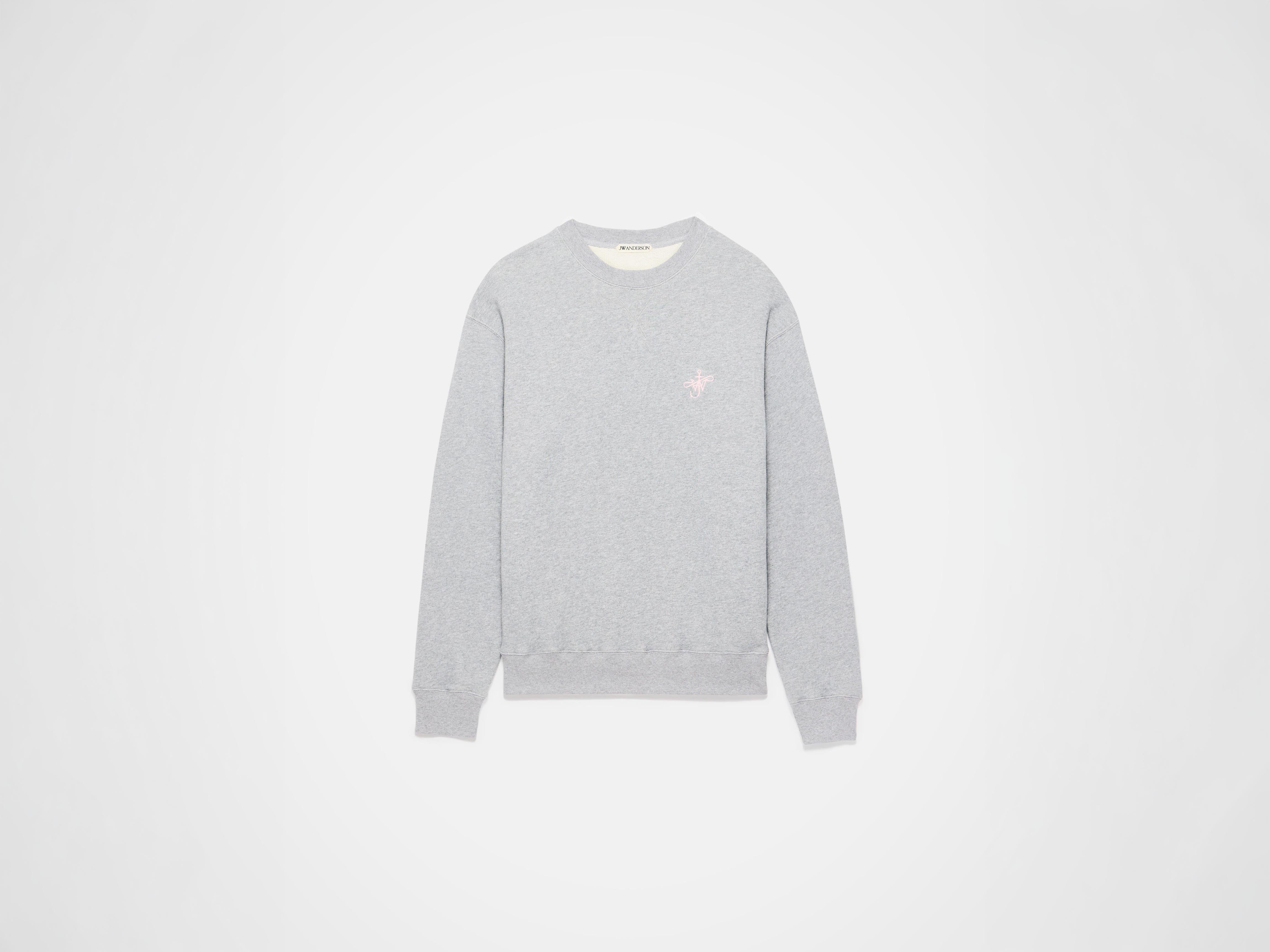 J.W.Anderson Ribbon Anchor Sweatshirt Pullover Grau Melange