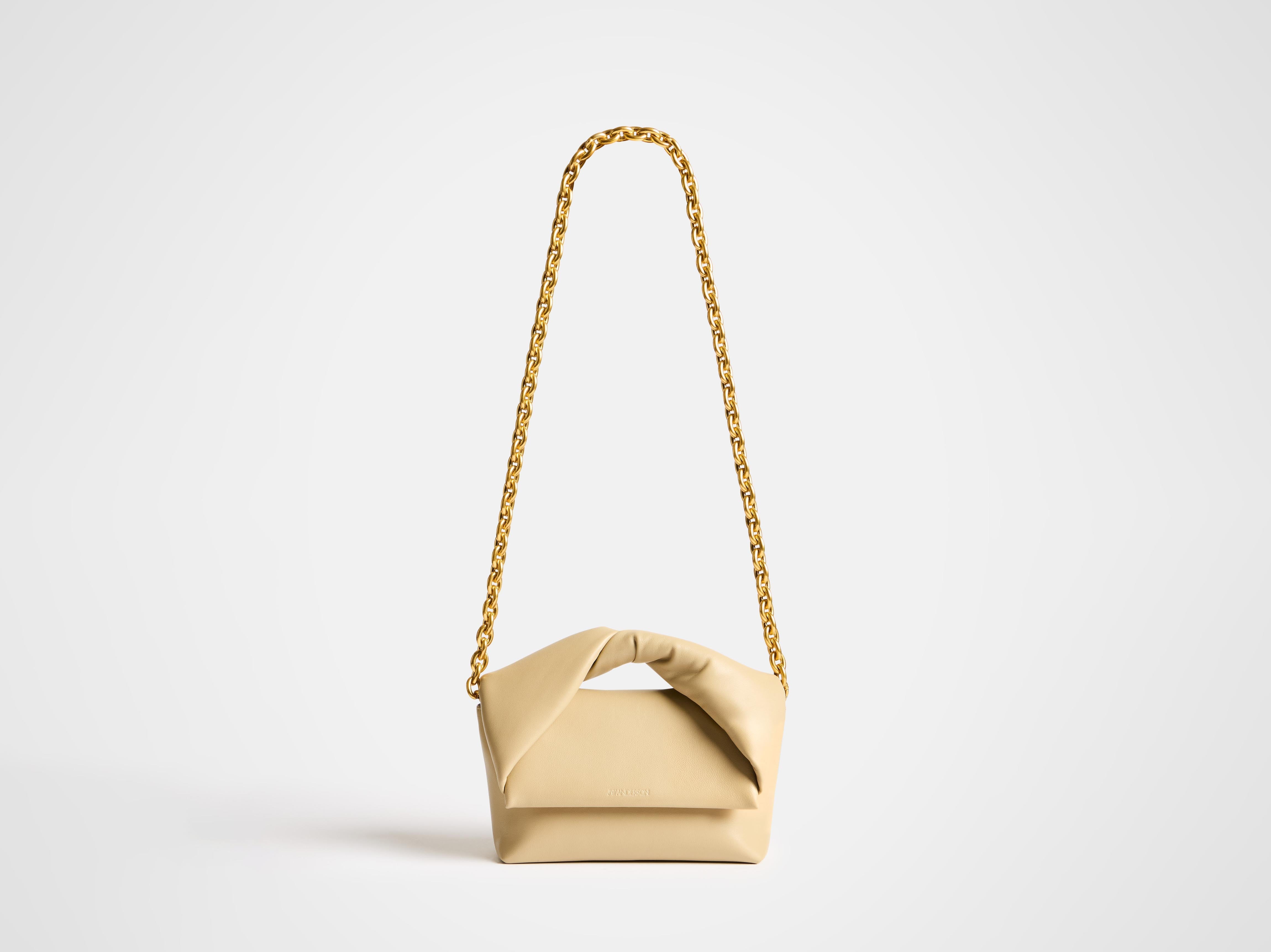 J.W.Anderson Twister Tasche Leder Taupe Medium