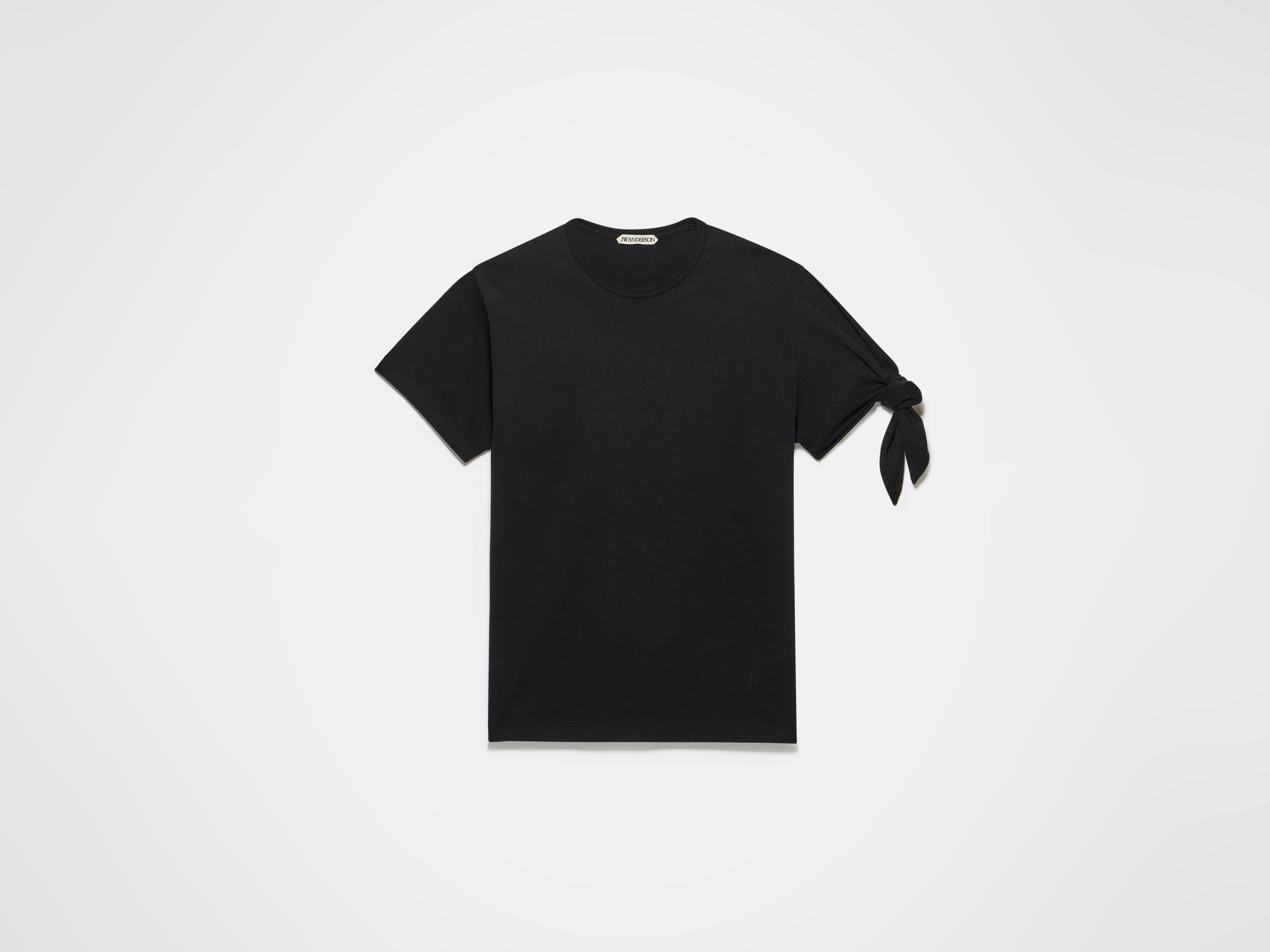 J.W.Anderson Shirts Knotted Sleeve T-Shirt Damen Schwarz Anker-Stick