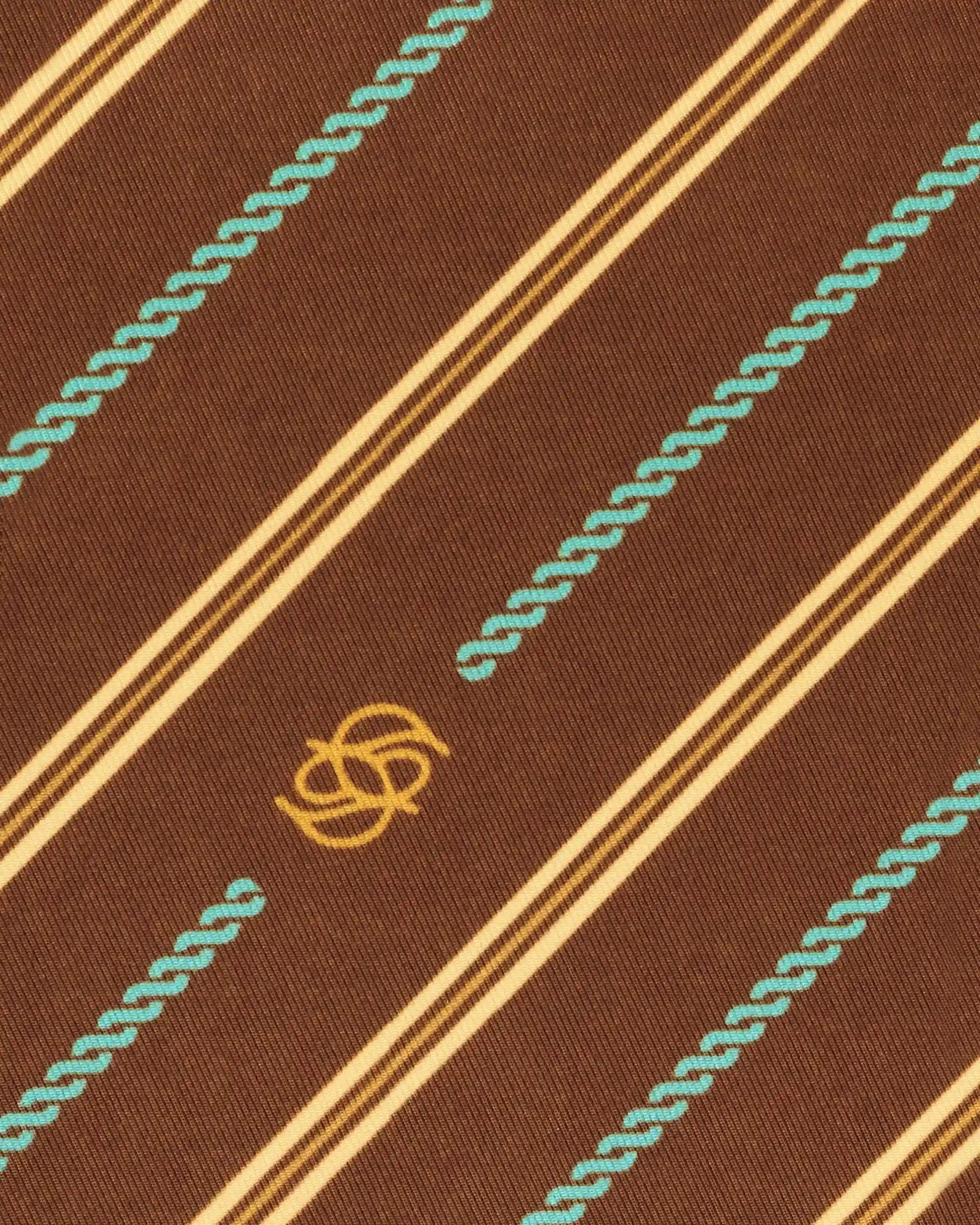 Drôle De Monsieur Monogram Pouch Clutch Braun Nylon