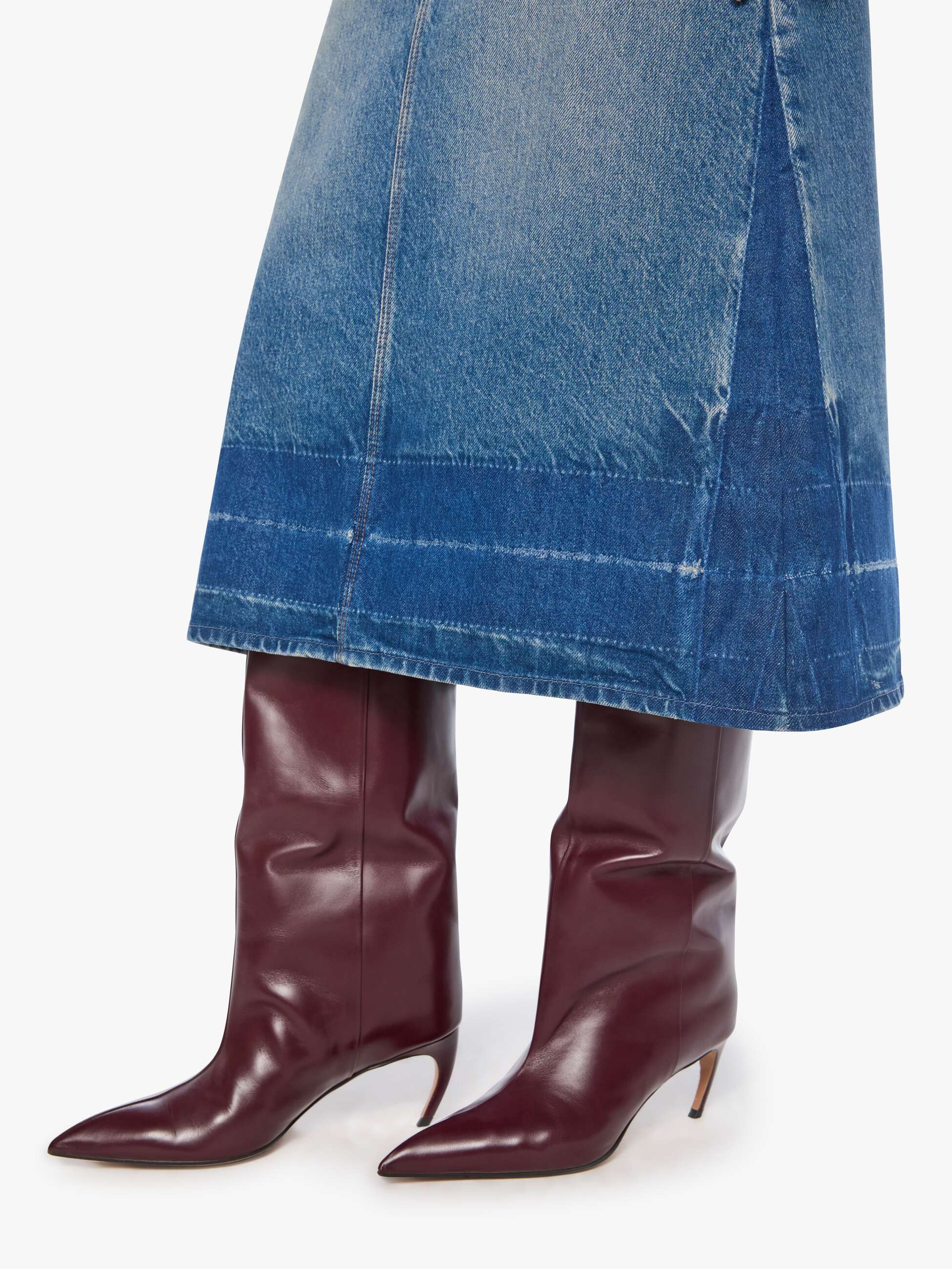 Mother Fortune Cookie Midi Jeansrock Tootsie A-Linie