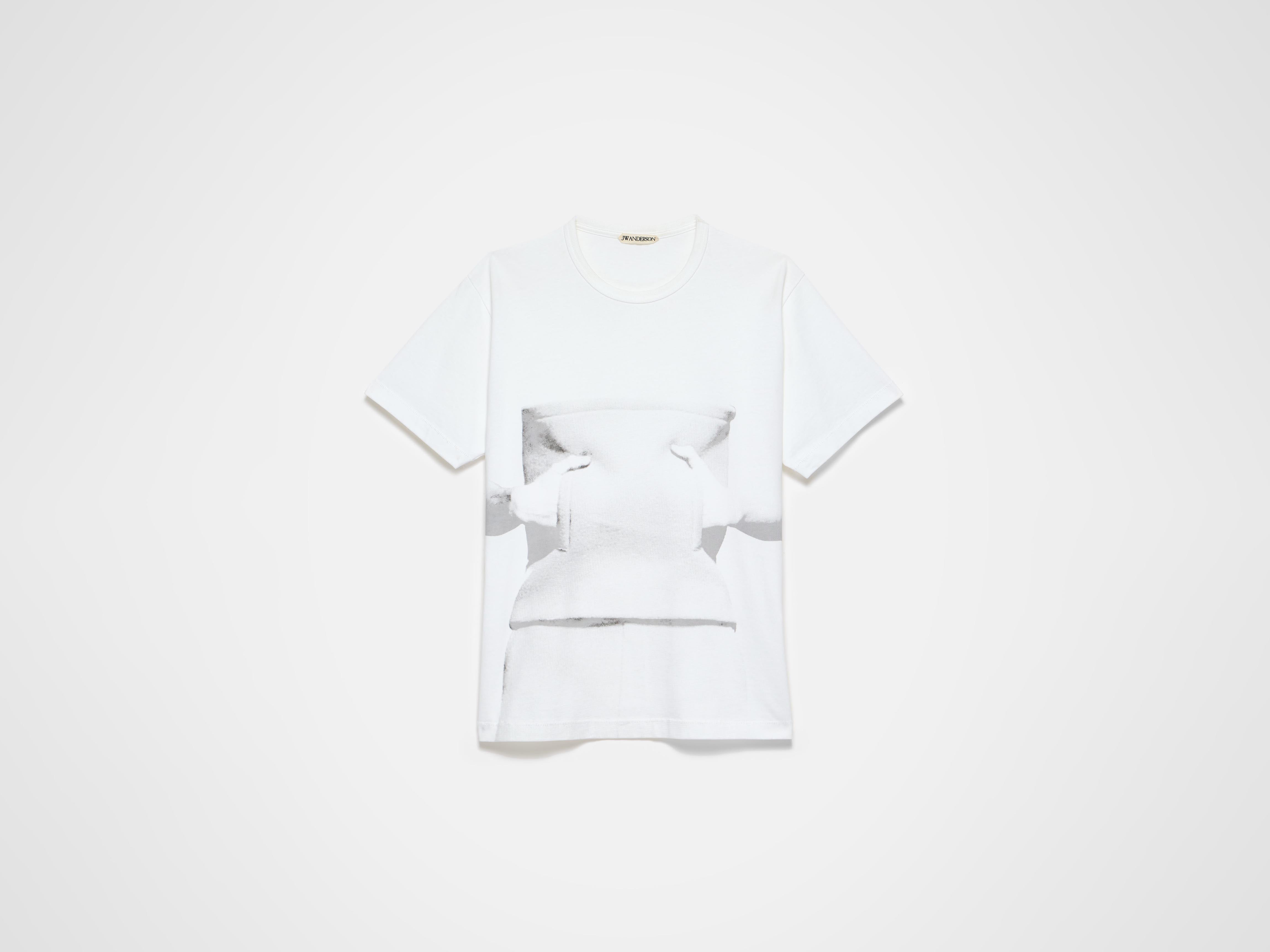 J.W. Anderson Gesture T-Shirt Weiß Jersey Print Herren