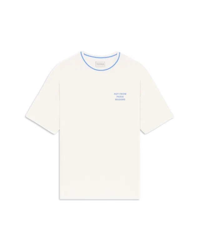 Drôle De Monsieur Sport Slogan T-Shirt off-white
