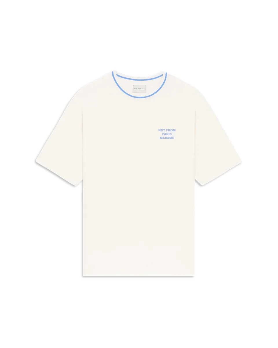Drôle De Monsieur Sport Slogan T-Shirt off-white