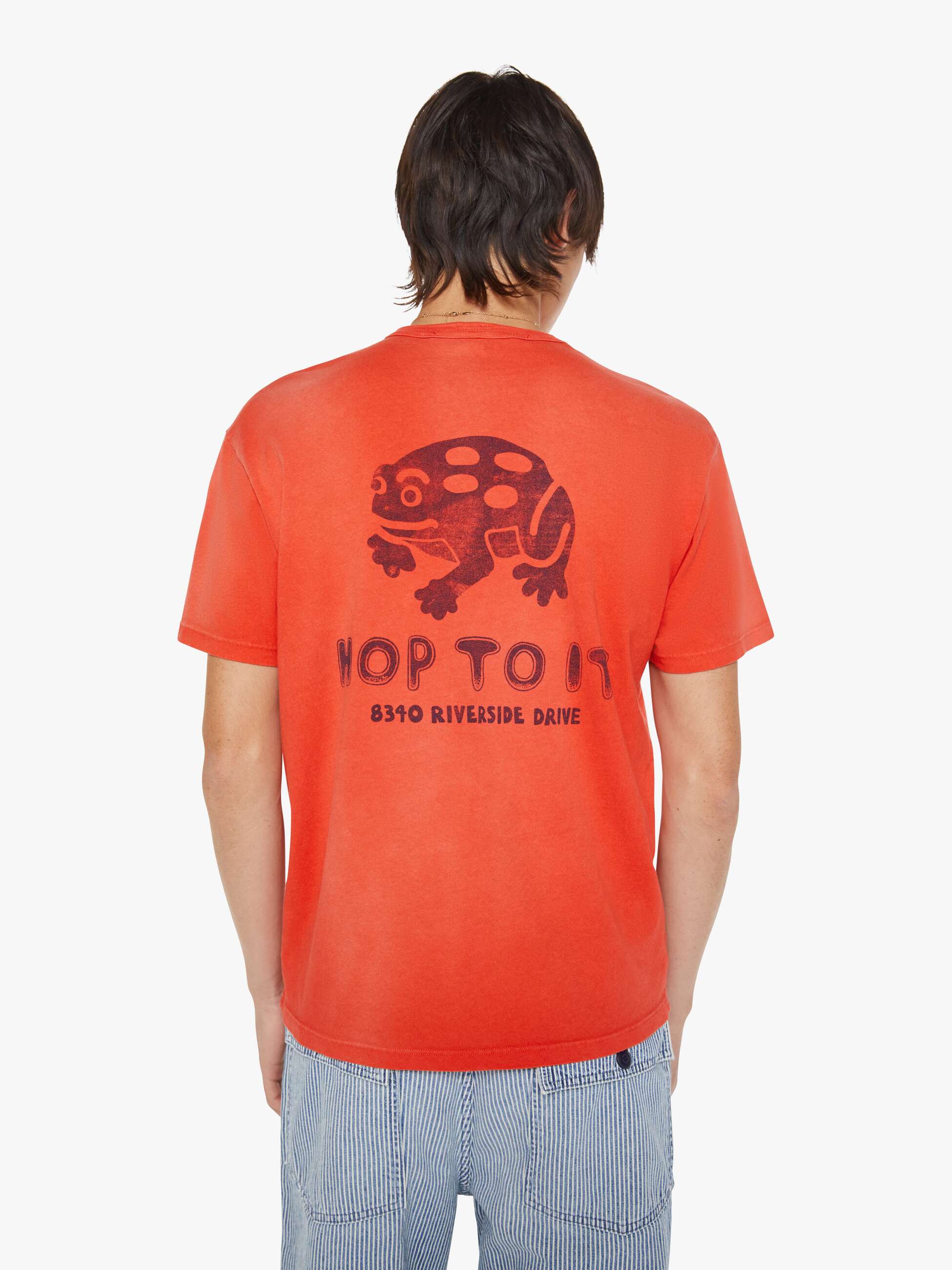 Mother The Lowdown Reel Sports T-Shirt Rot Baumwolle
