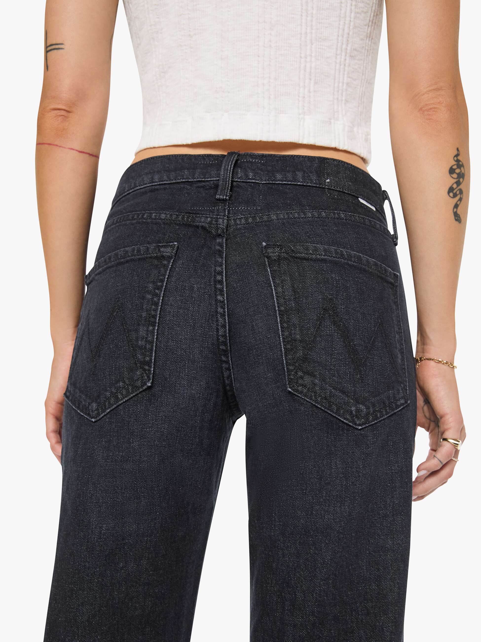 Mother The Reifler Straight Jeans Schwarz Superior