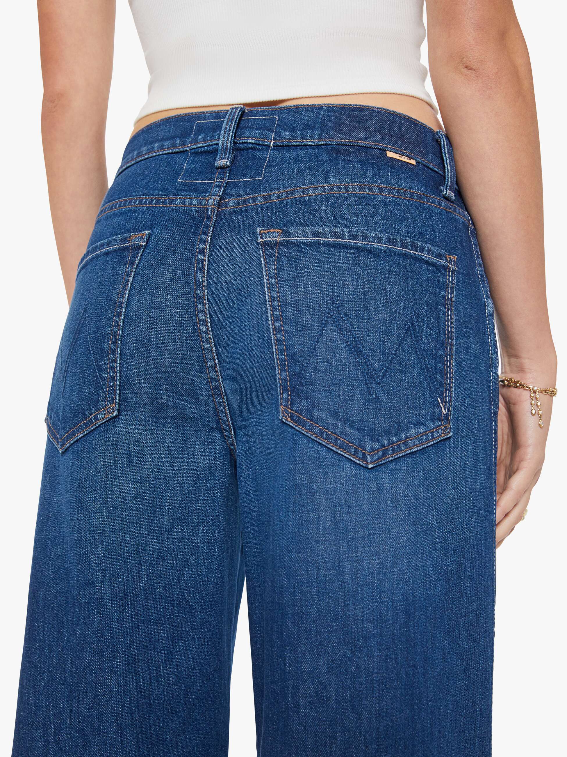 Mother The Delinquent Ankle Jeans Made In The Shade Dunkelblau