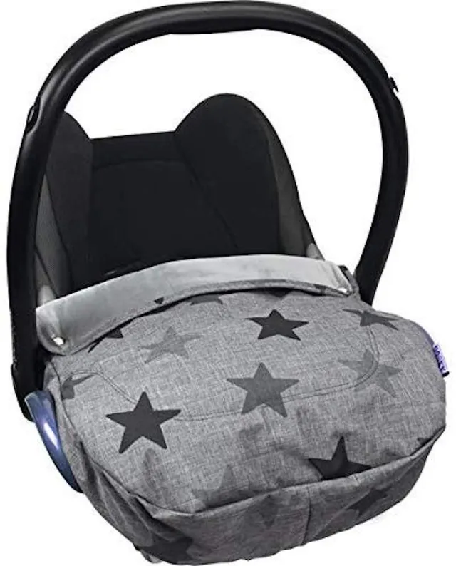 Dooky Cosy Top Grey Stars Fußsack Babyschale 0+ Universal