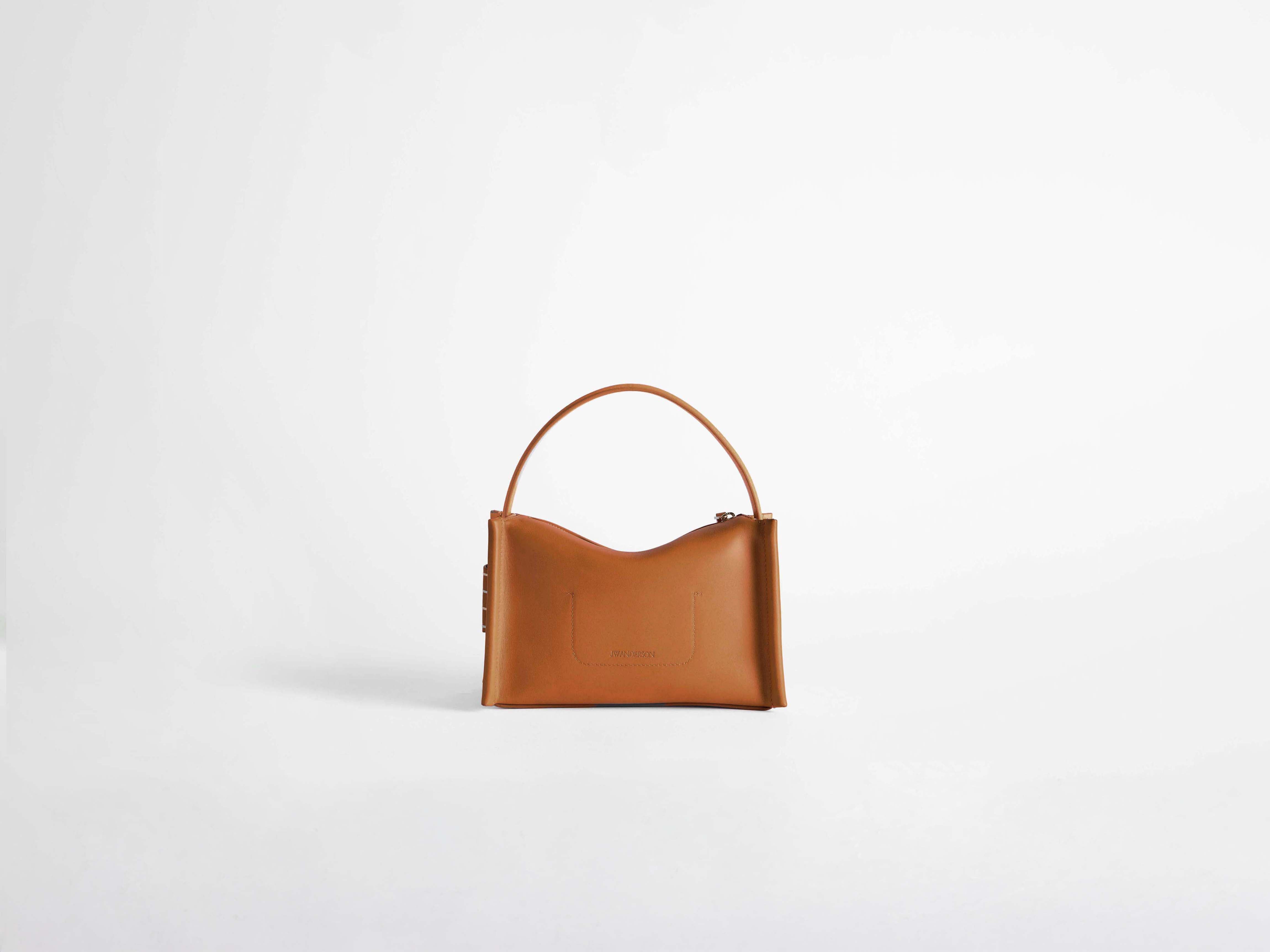 J.W.Anderson Small Loafer Tasche Tan Kalbsleder Umhängetasche
