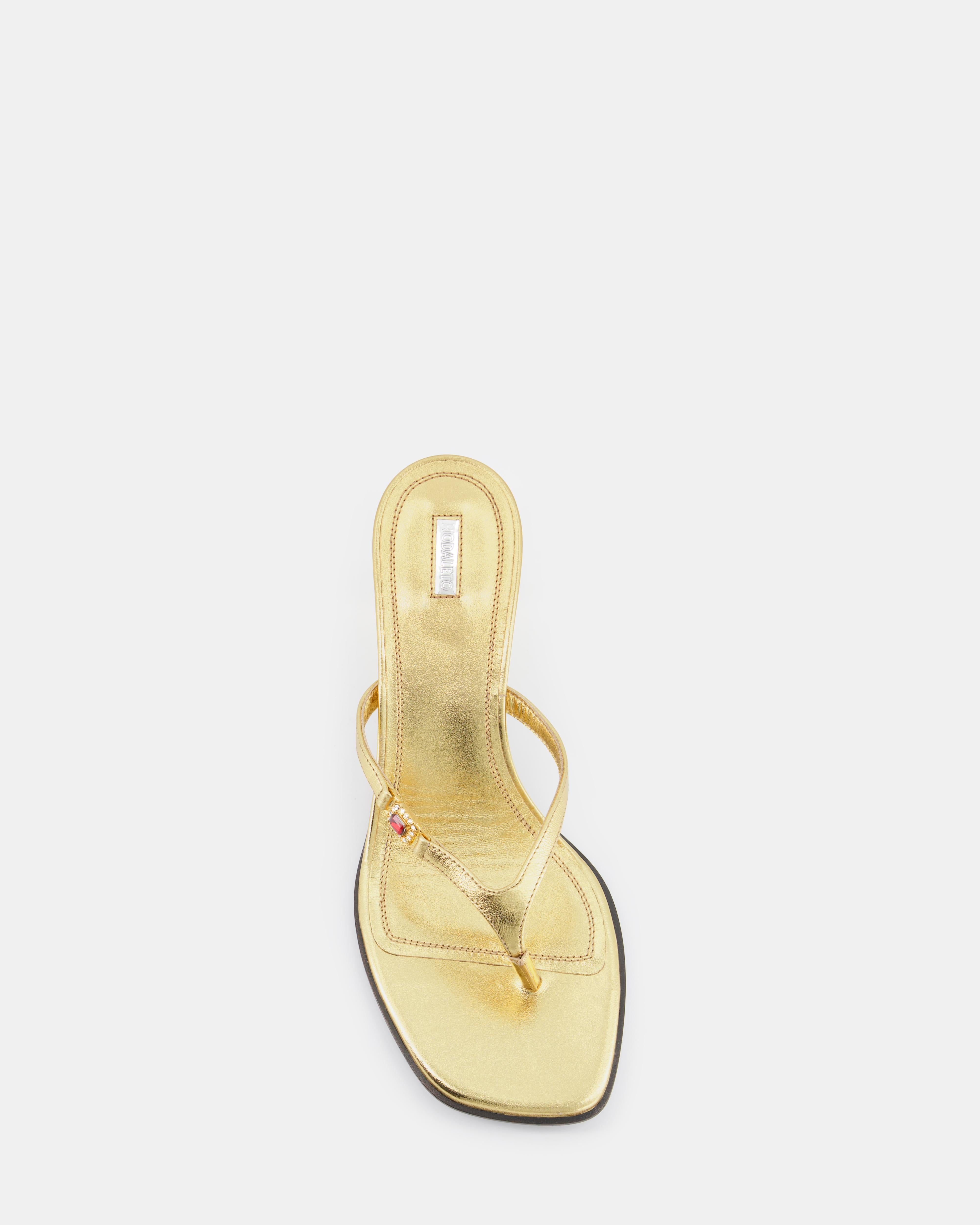 Nodaleto Dona Ruby Mule Gold Nappa 5 cm