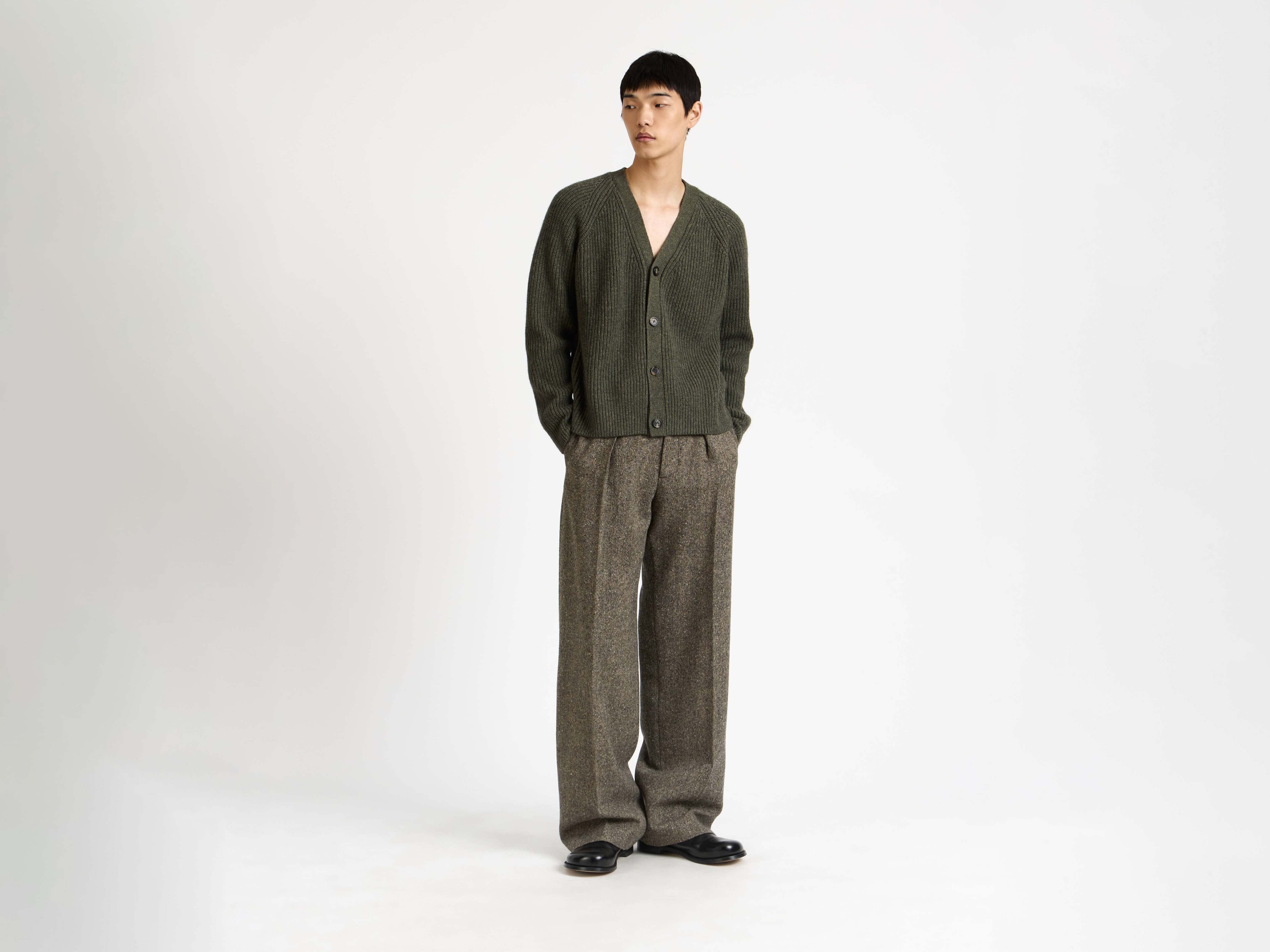 J.W.Anderson V-Neck Cardigan Strickjacke Herren Hunter Green M