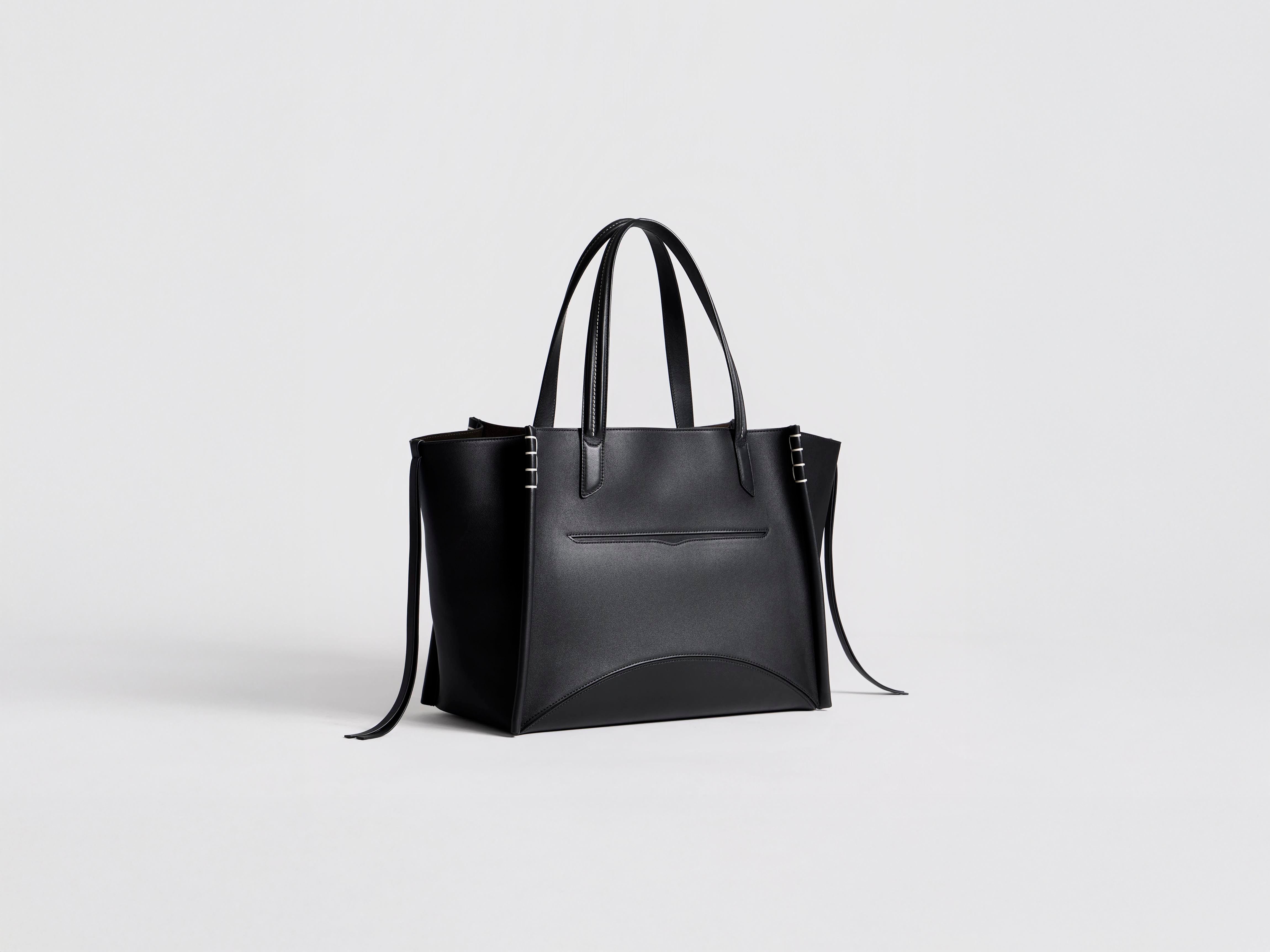 J.W.Anderson Loafer Cabas Tasche Schwarz Leder