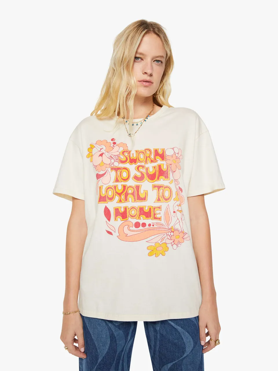 Mother The Sleep-Over Sworn To The Sun T-Shirt weiss