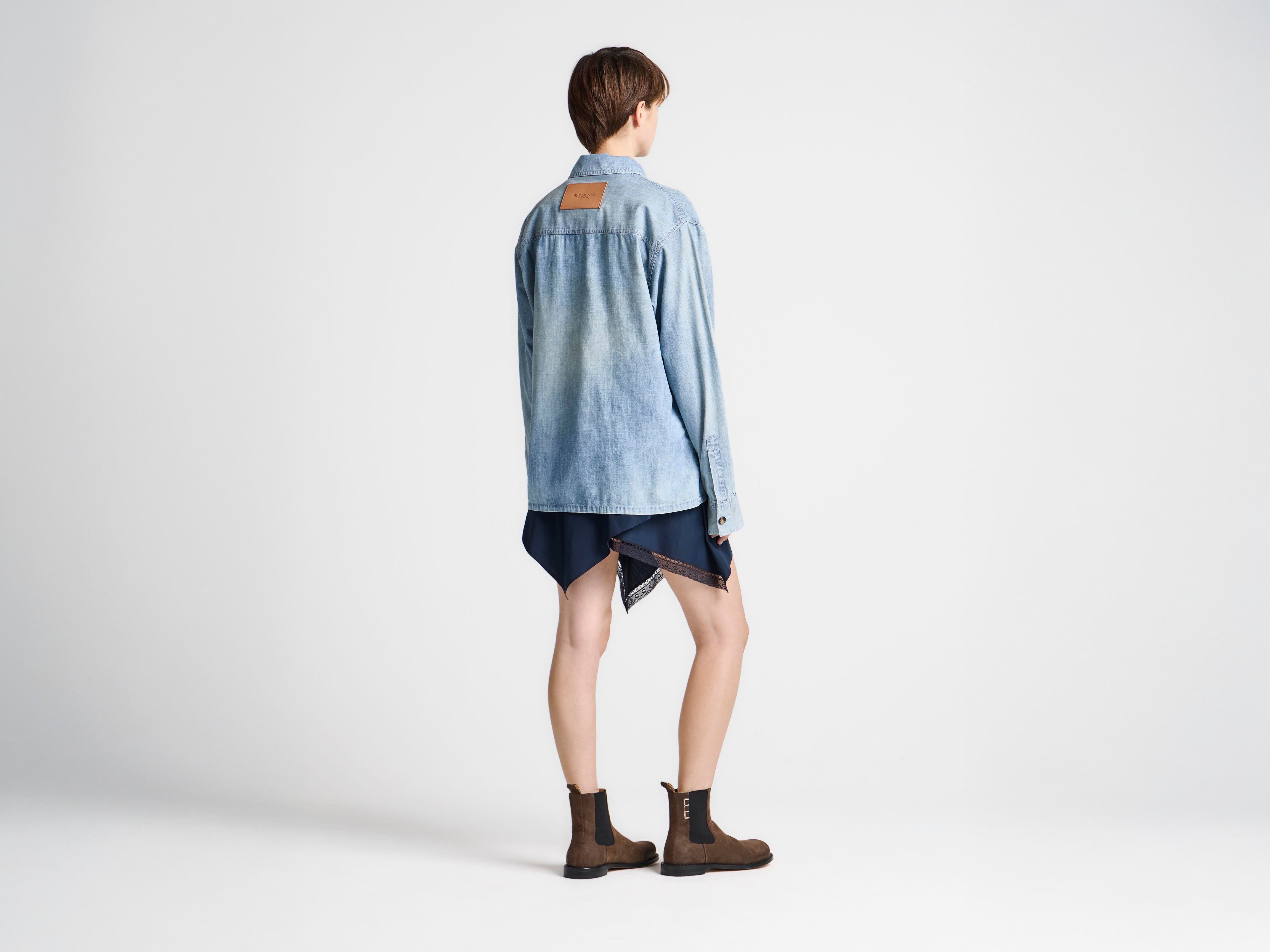 J.W.Anderson Slant Pocket Hemd Hellblau Damen