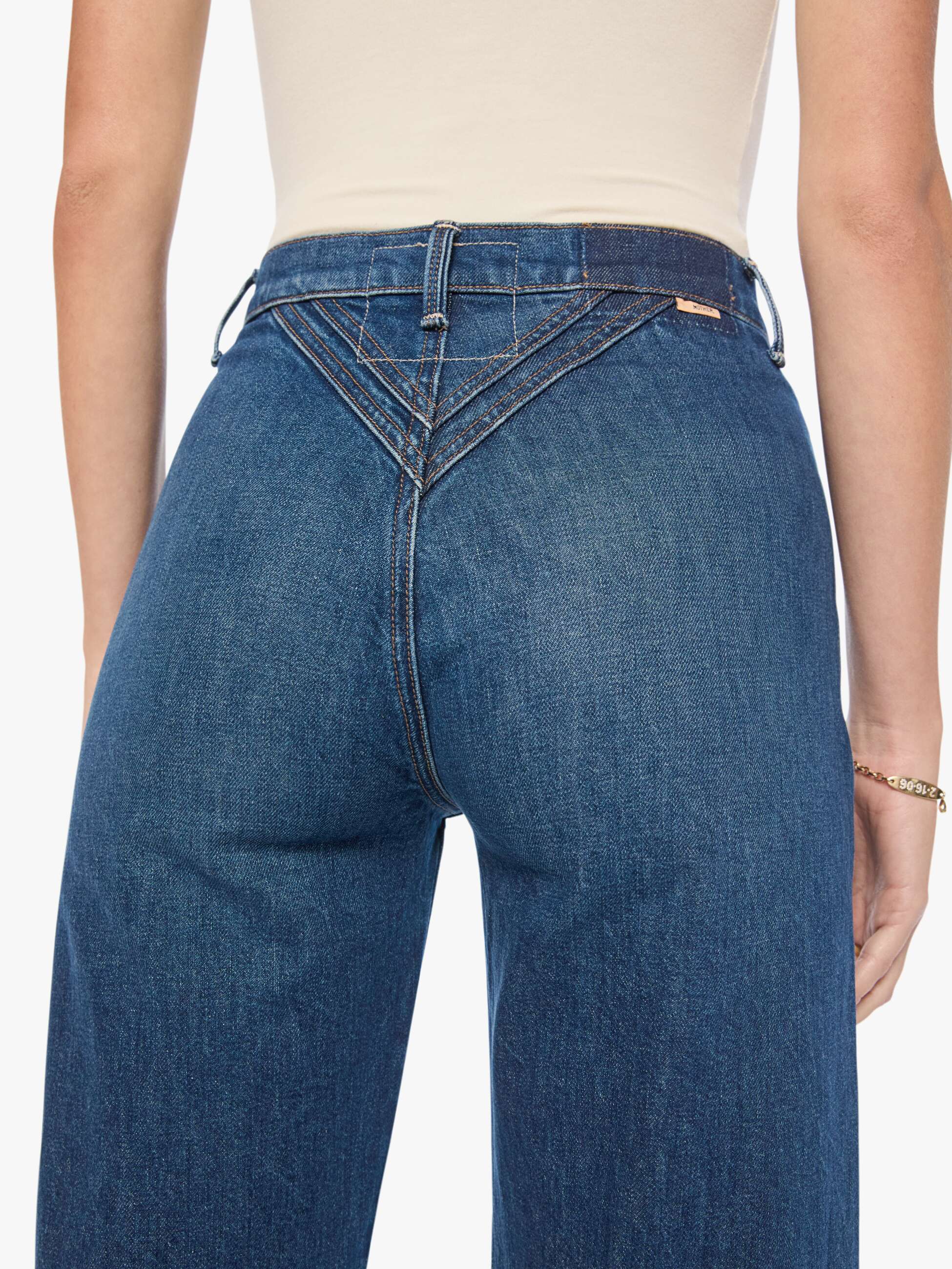 Mother The Rock Candy Tune Up Jeans Buckaroo Mittelblau