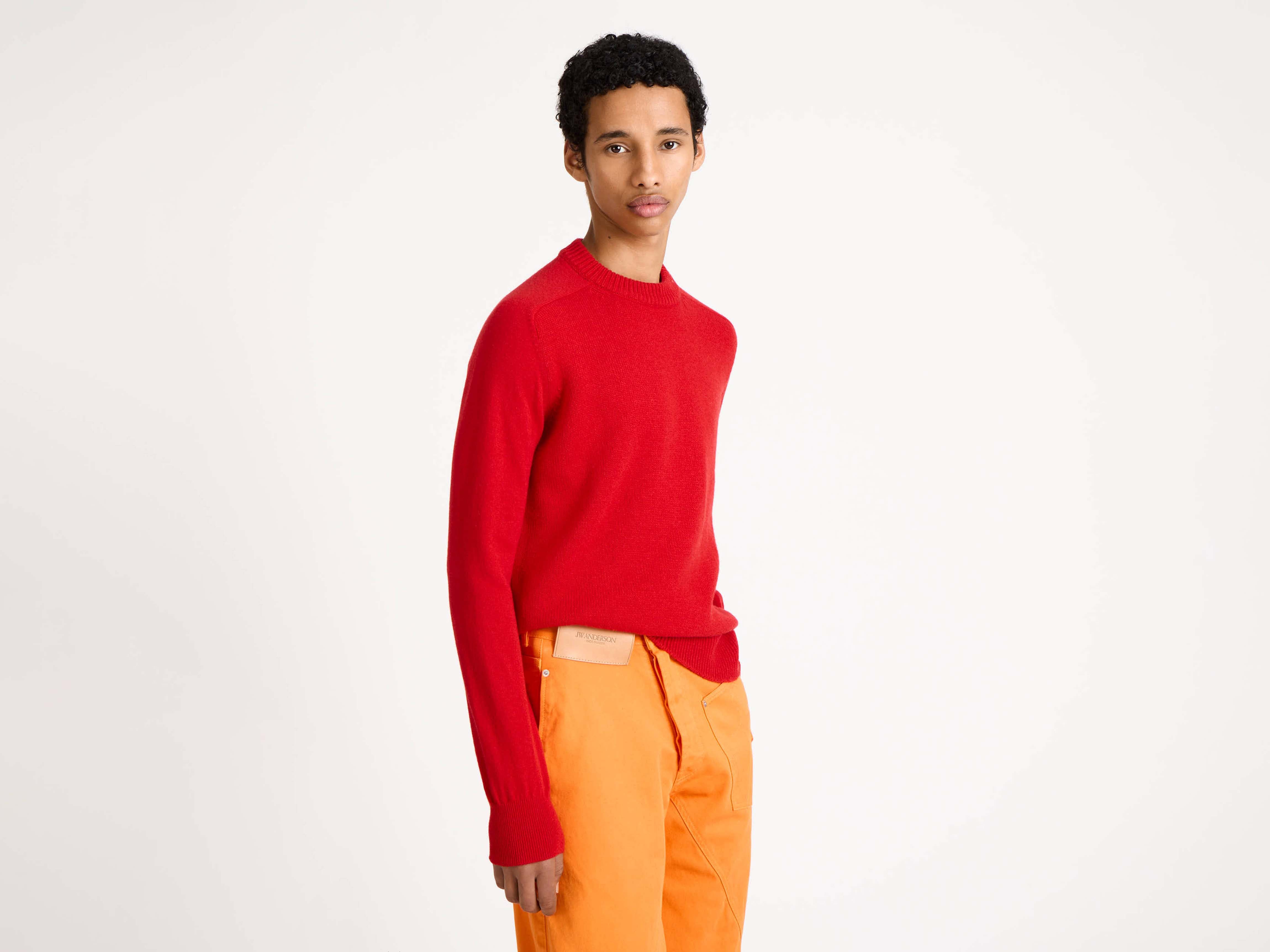 J.W.Anderson Raglan Jumper Strickpullover Rot Herren