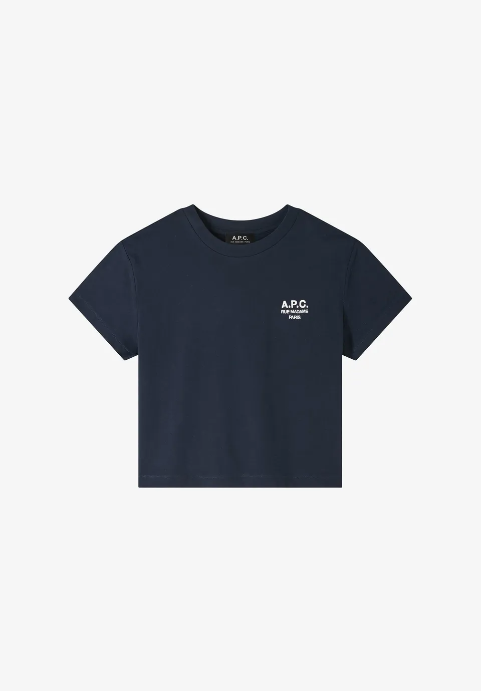 A.P.C. Boxy Rue Madame T-Shirt Bio-Baumwolle Navy