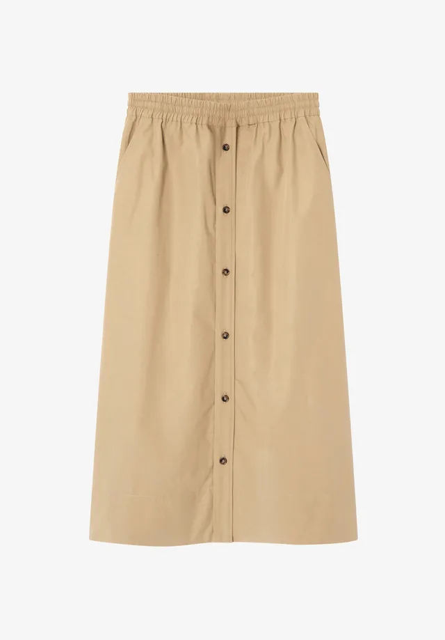 A.P.C. Rock Bio-Baumwolle Beige Lang Wadenlang
