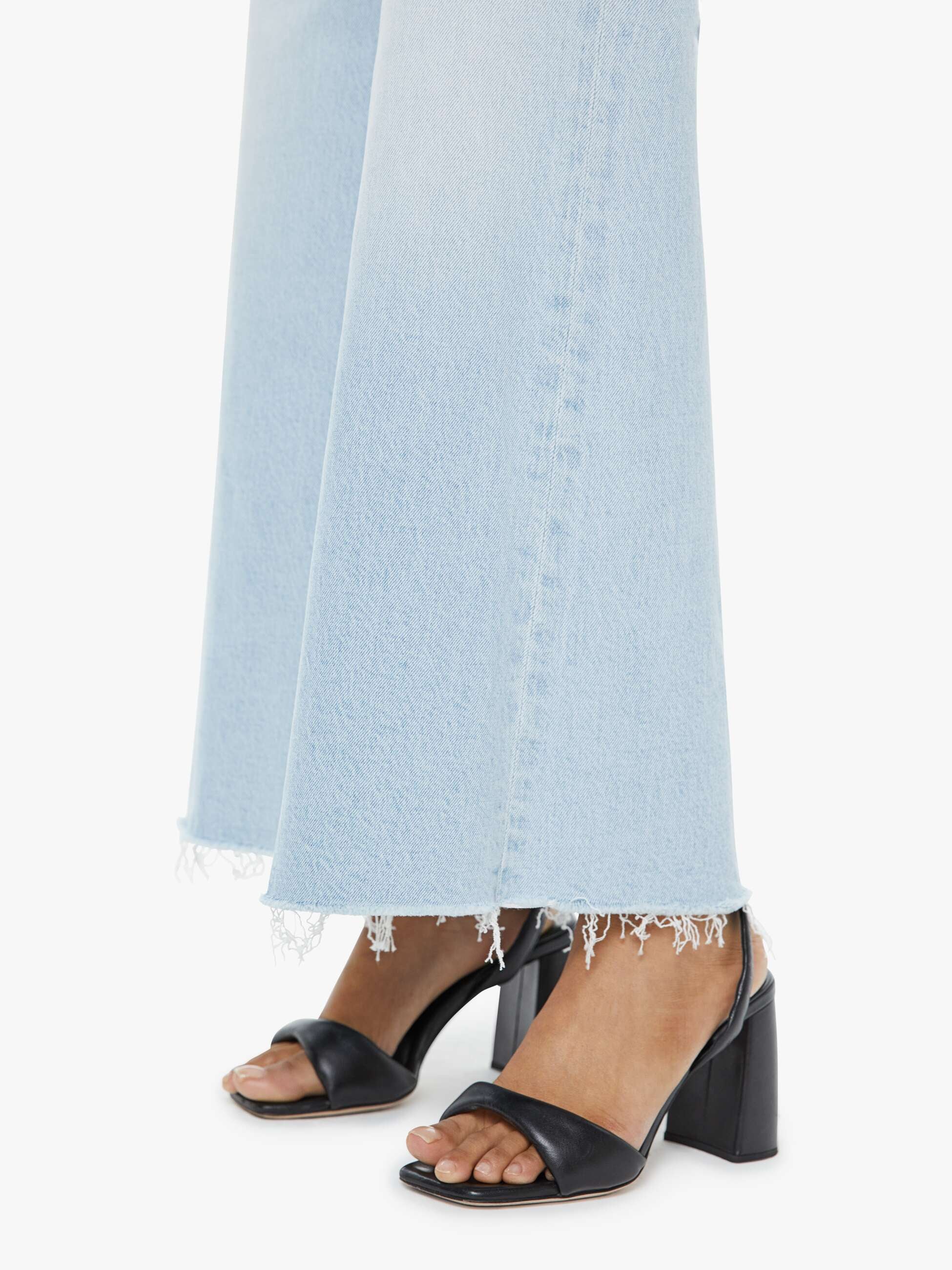 MOTHER Lil Hustler Petite Jeans Bring The Cooler Hellblau