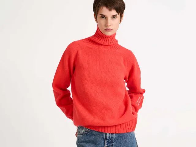 J.W.Anderson Turtleneck Jumper Strickpullover Neon Orange
