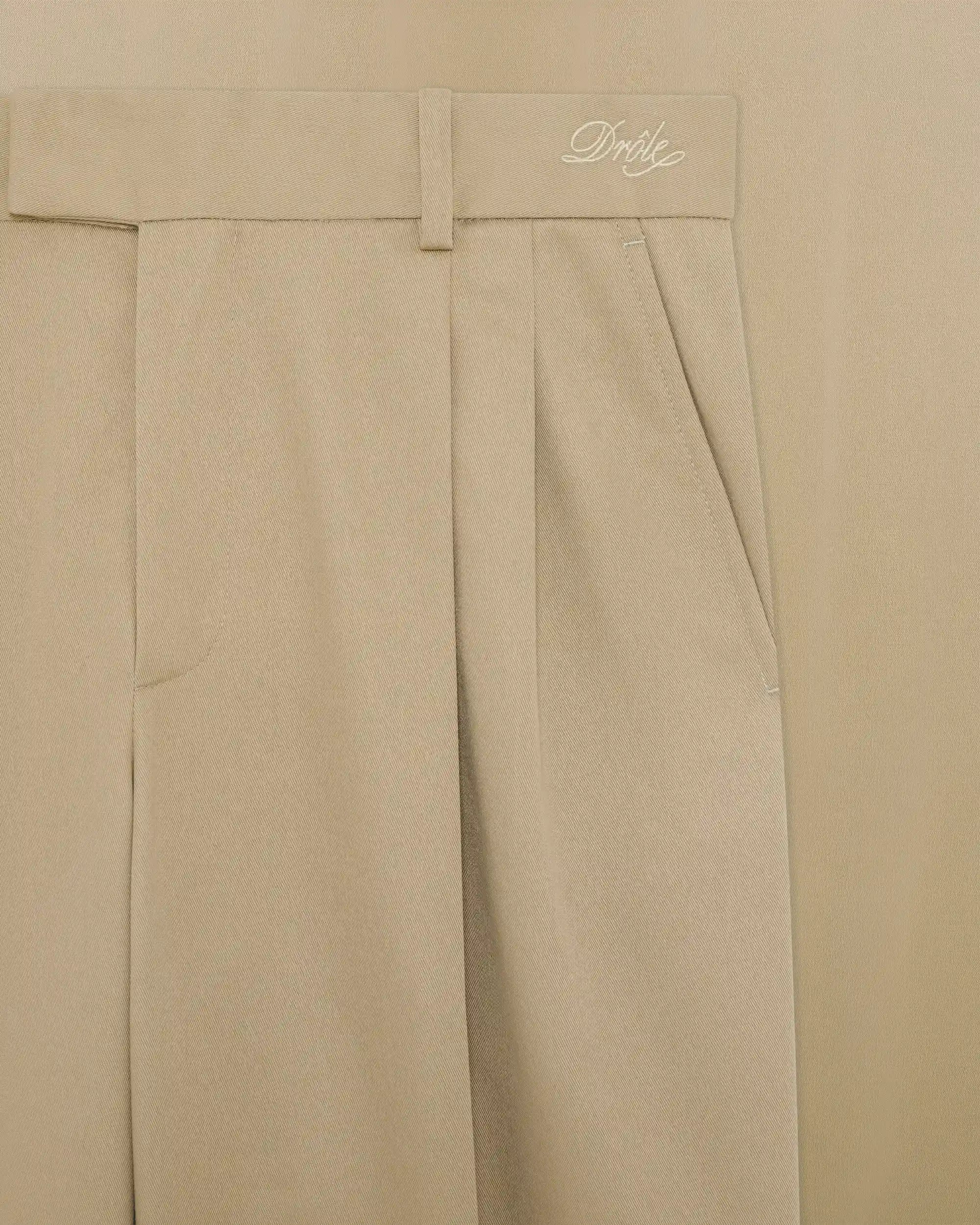 Drôle De Monsieur Gabardine Golfer Pants Hose Beige 65 Poly
