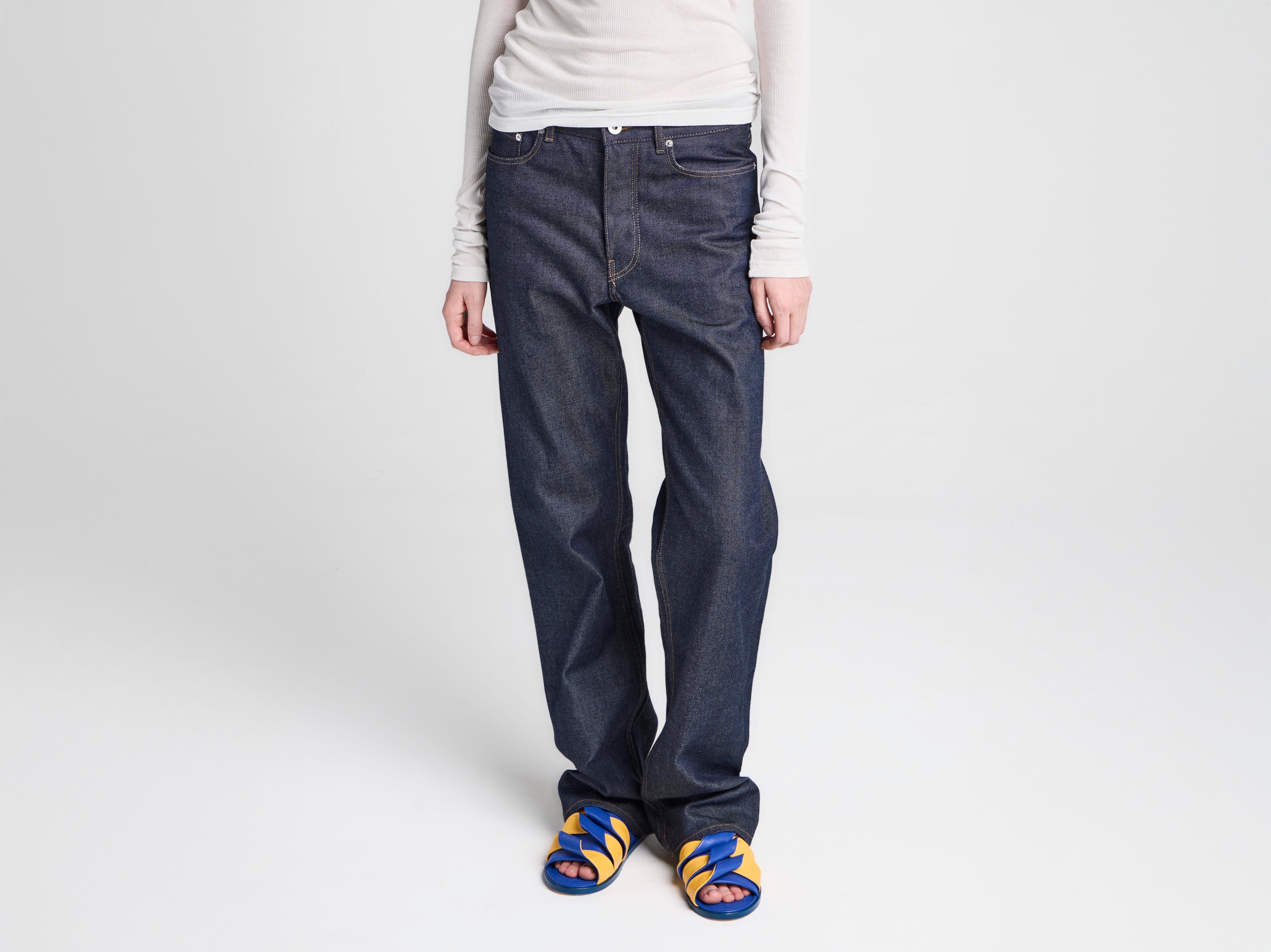 J.W.Anderson Straight Leg Jeans Indigo Raw Denim