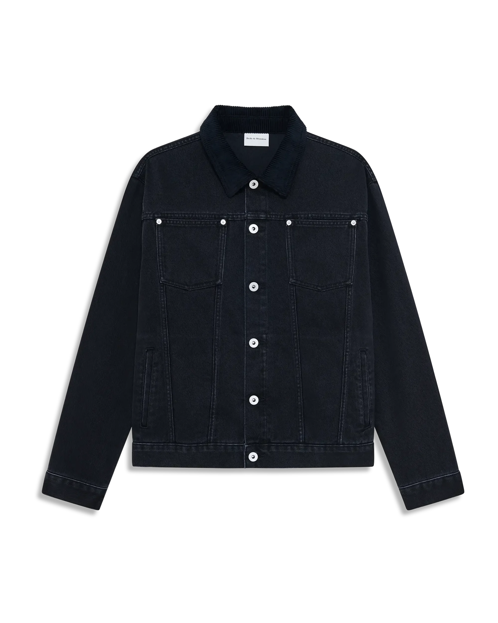 Drôle De Monsieur La Veste Jean Jeanjacke schwarz