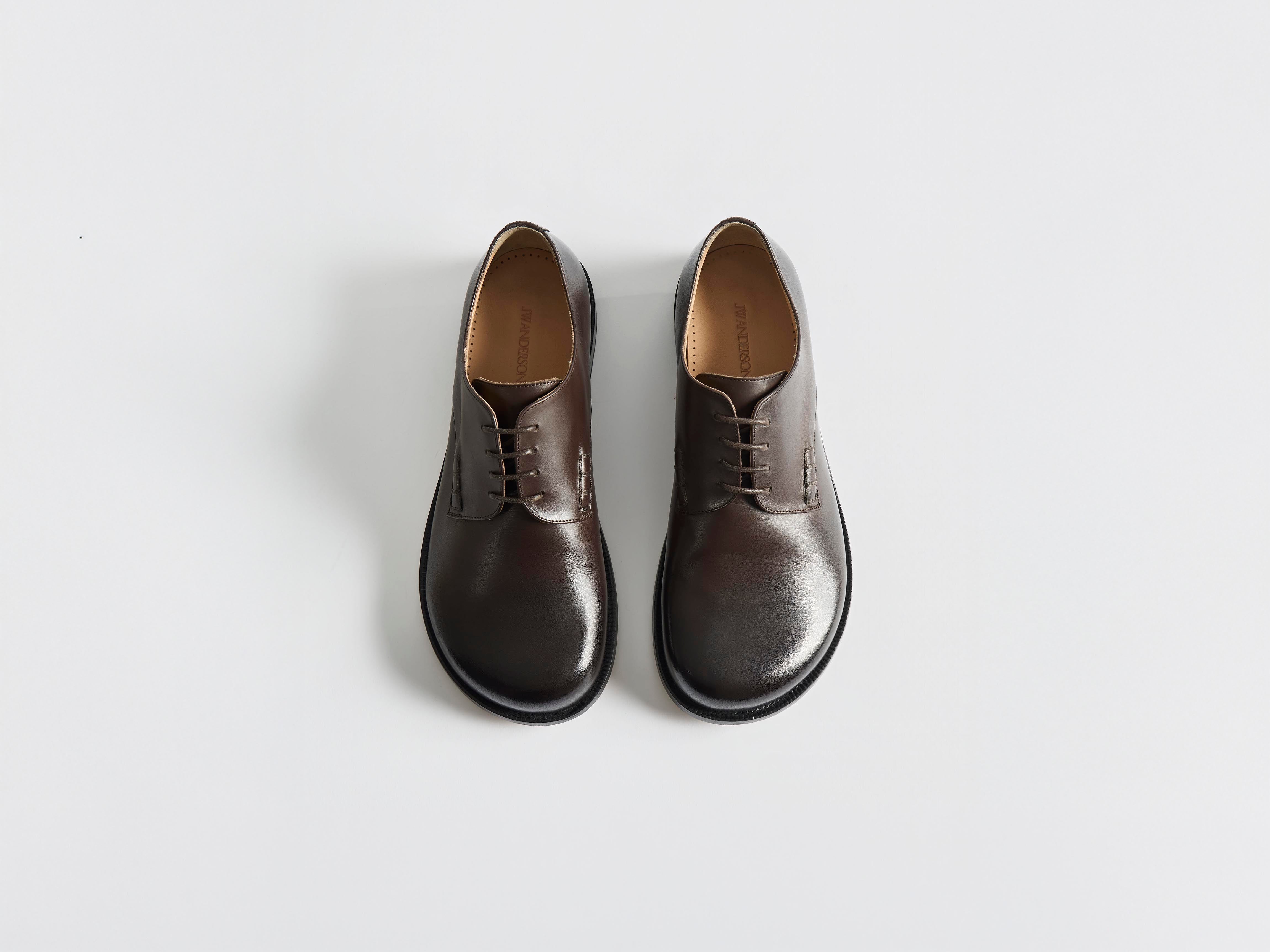 J.W.Anderson Loafer Derby Halbschuh Schokobraun Leder