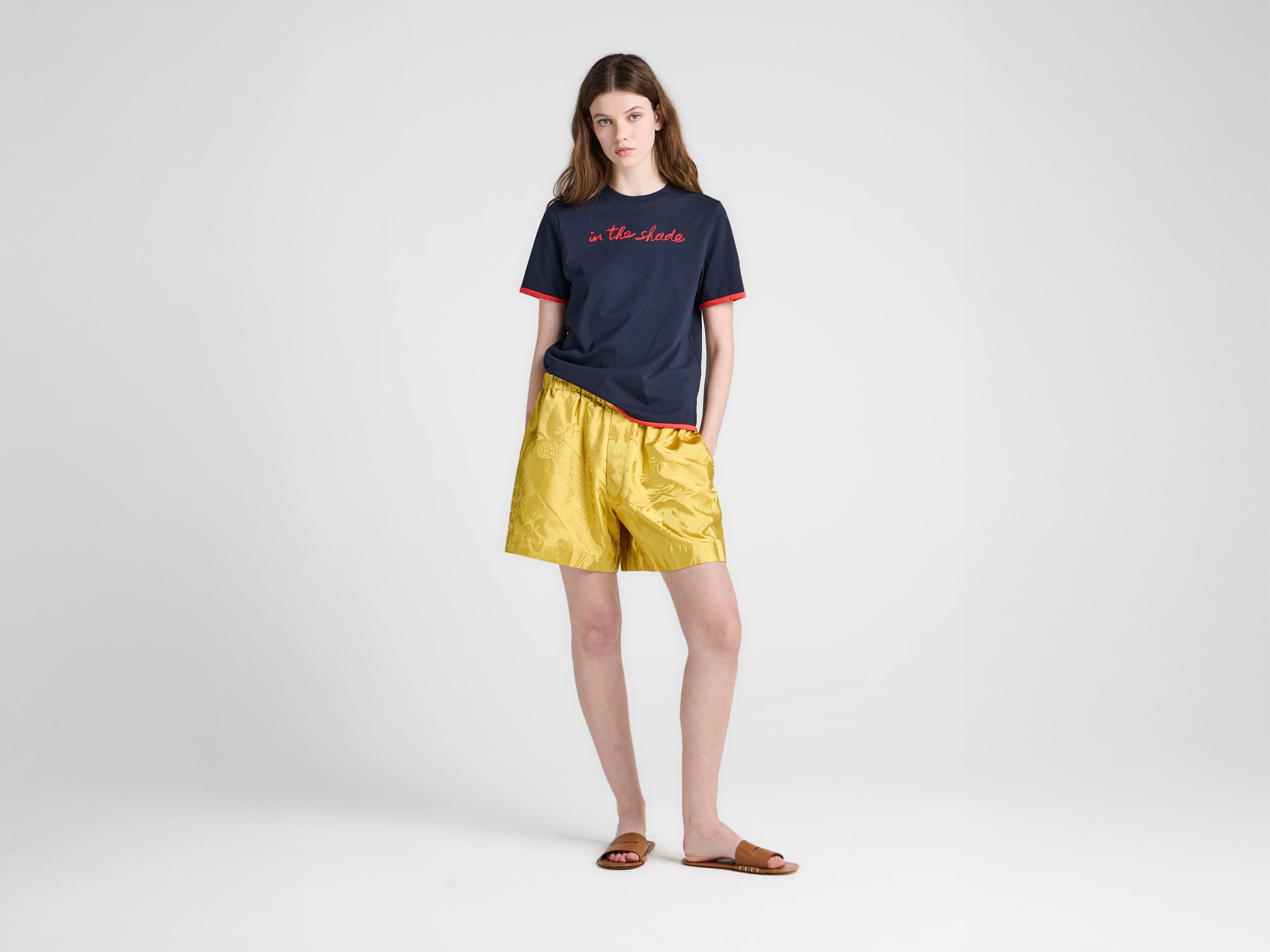 J.W. Anderson In The Shade T-Shirt Navy Rot Damen
