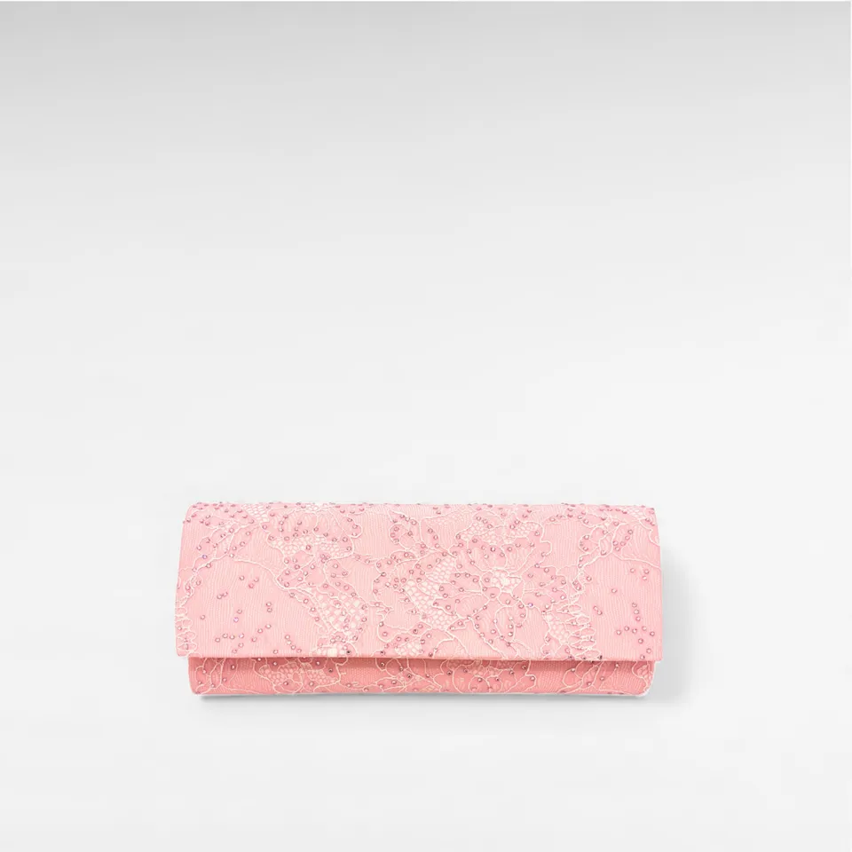 Gedebe Lace Envelope Clutch Spitze mit Kristallen