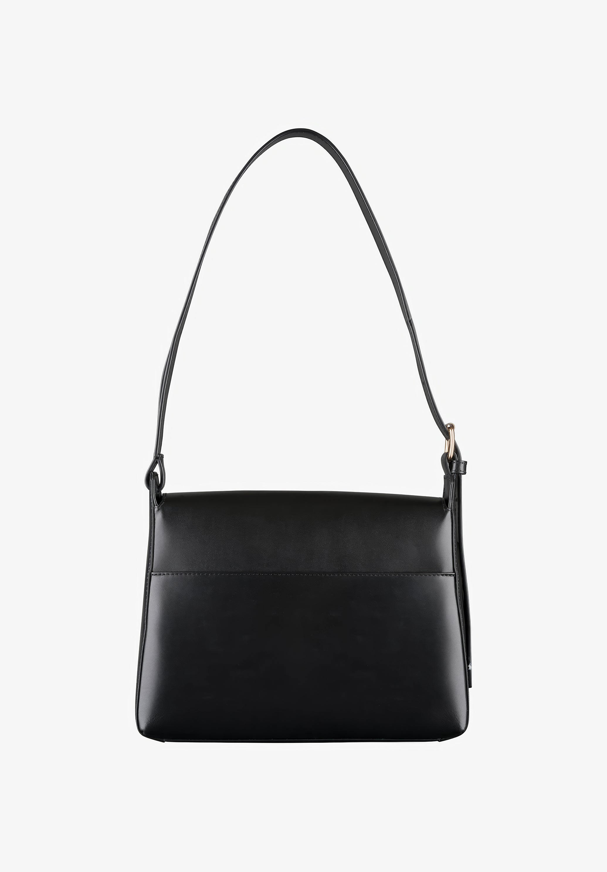 A.P.C. Virginie Flap Tasche Glattleder Gold-Schnalle