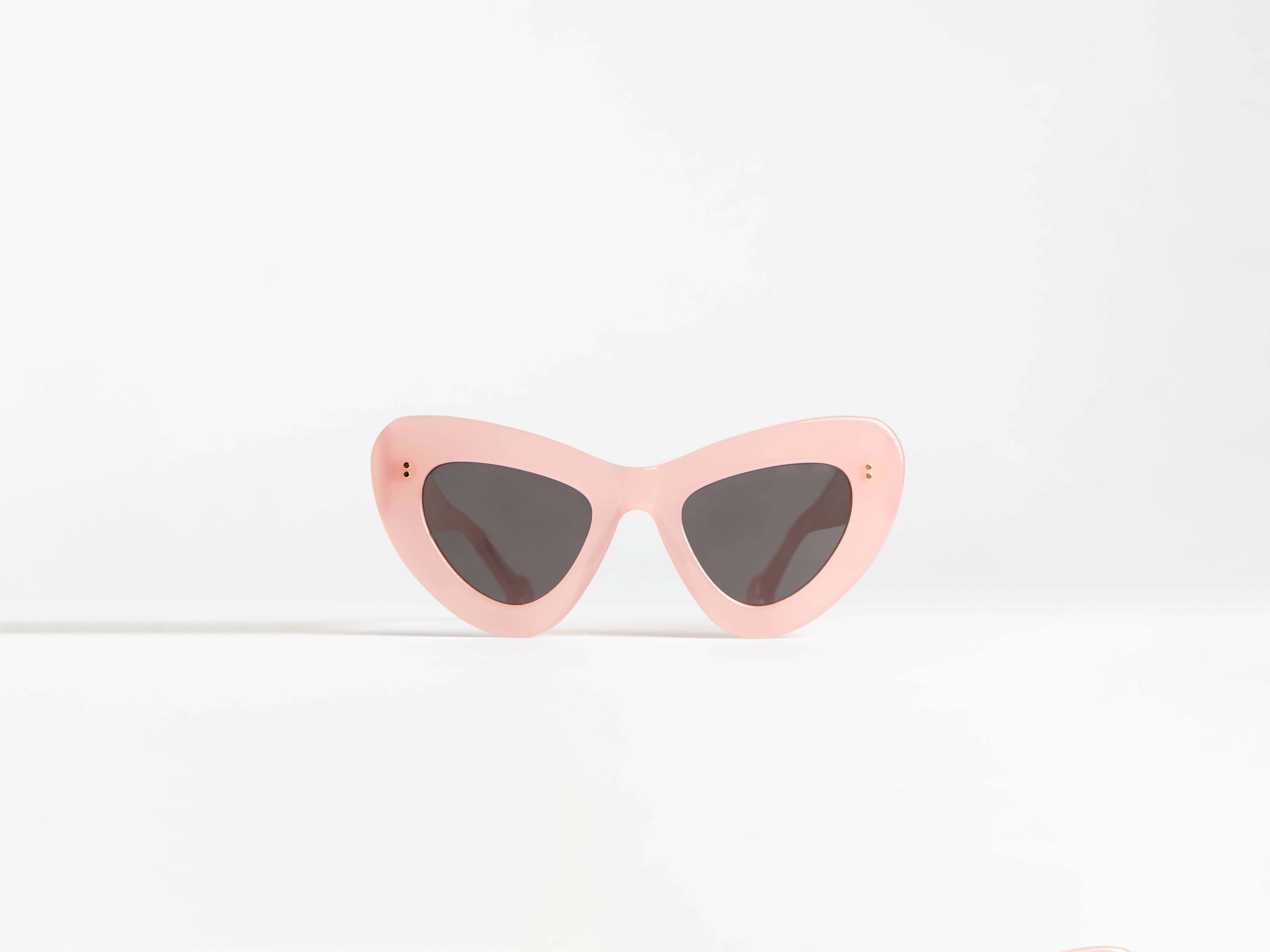 J.W.Anderson JWA06 Butterfly Sonnenbrille Pink Acetat