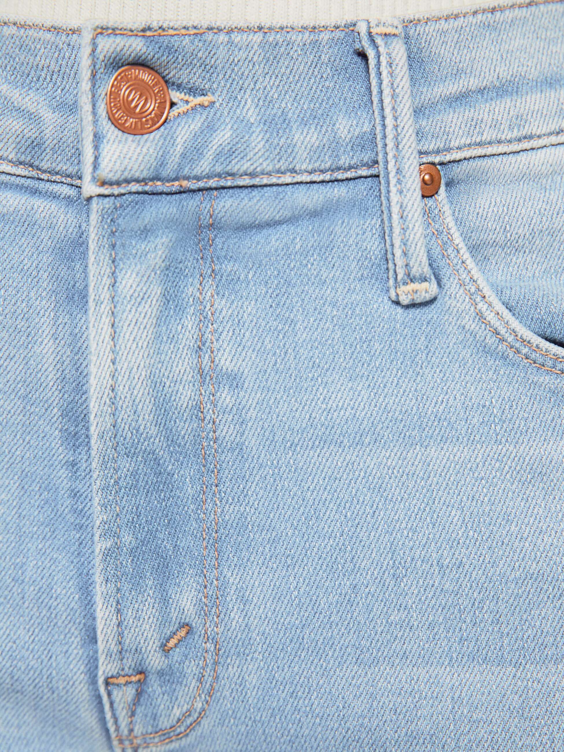 Mother Lil Dazzler Straight Jeans Blessing In Disguise mid-blue