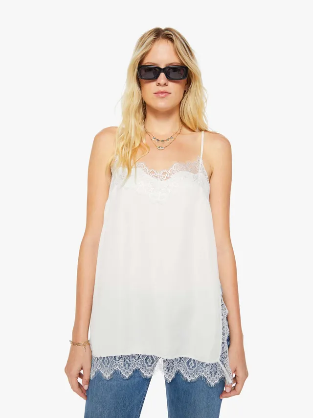 Mother Tees The Sweettalker Spitzentop Weiss