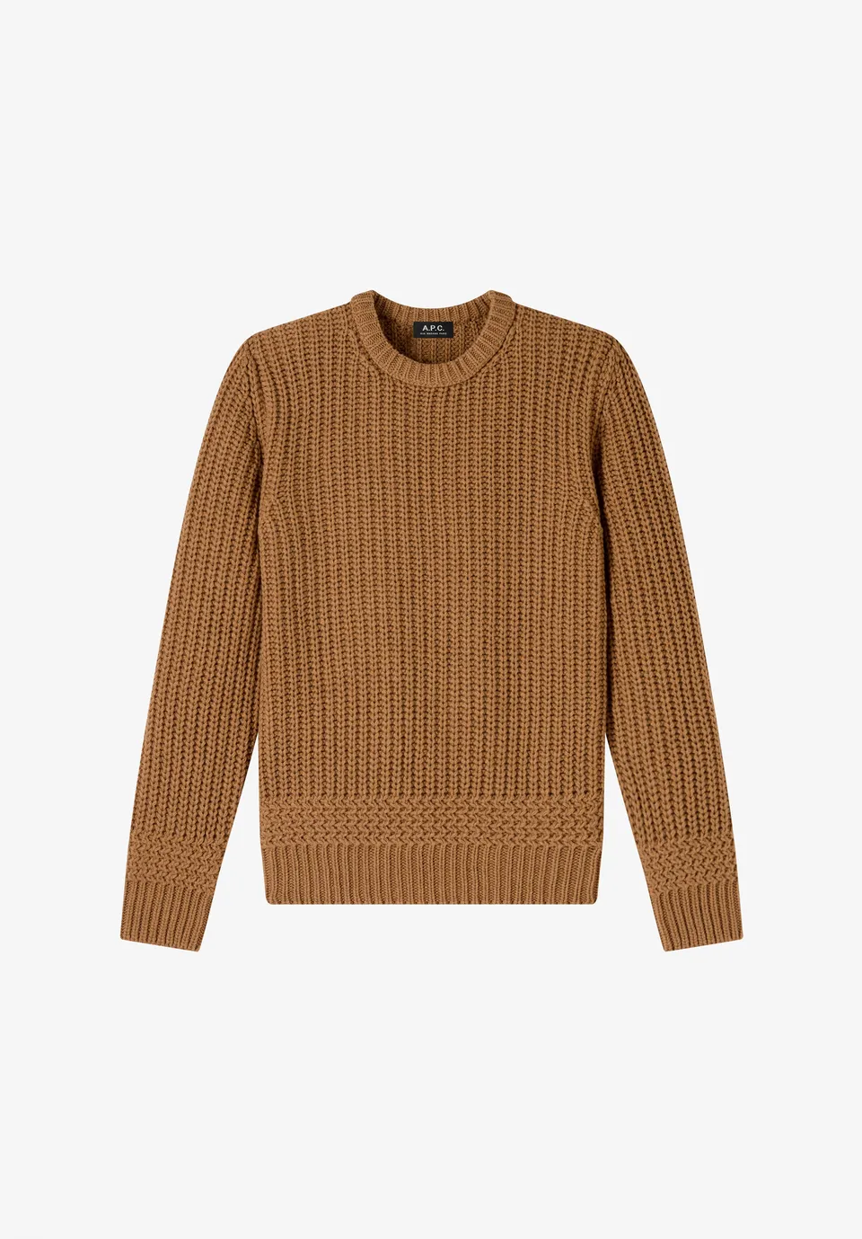 A.P.C. kamelfarbener Wollpullover Gr. M Recycling