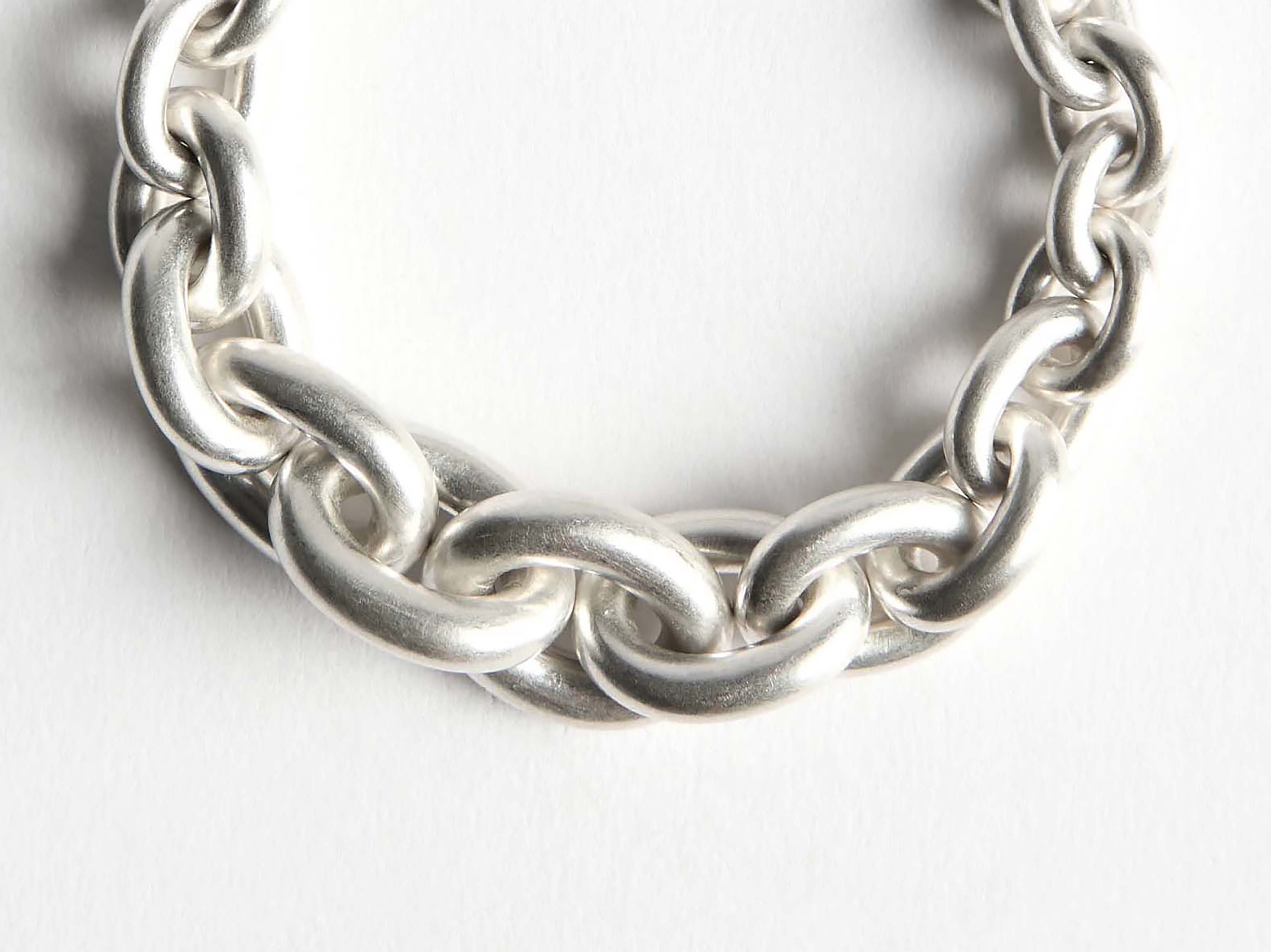 J.W.Anderson Fine Jewellery Chain-Link Armband Weißgold