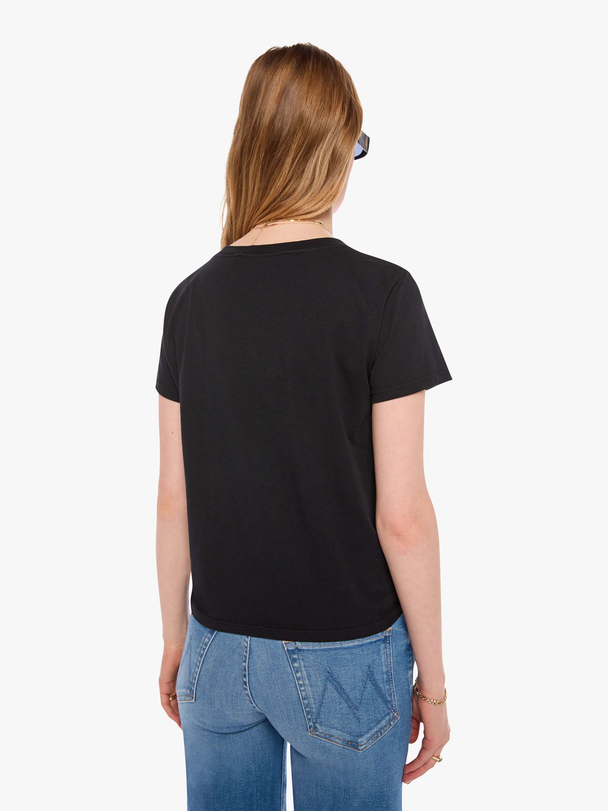 Mother The Lil Goodie Goodie T-Shirt Schwarz Supima Baumwolle